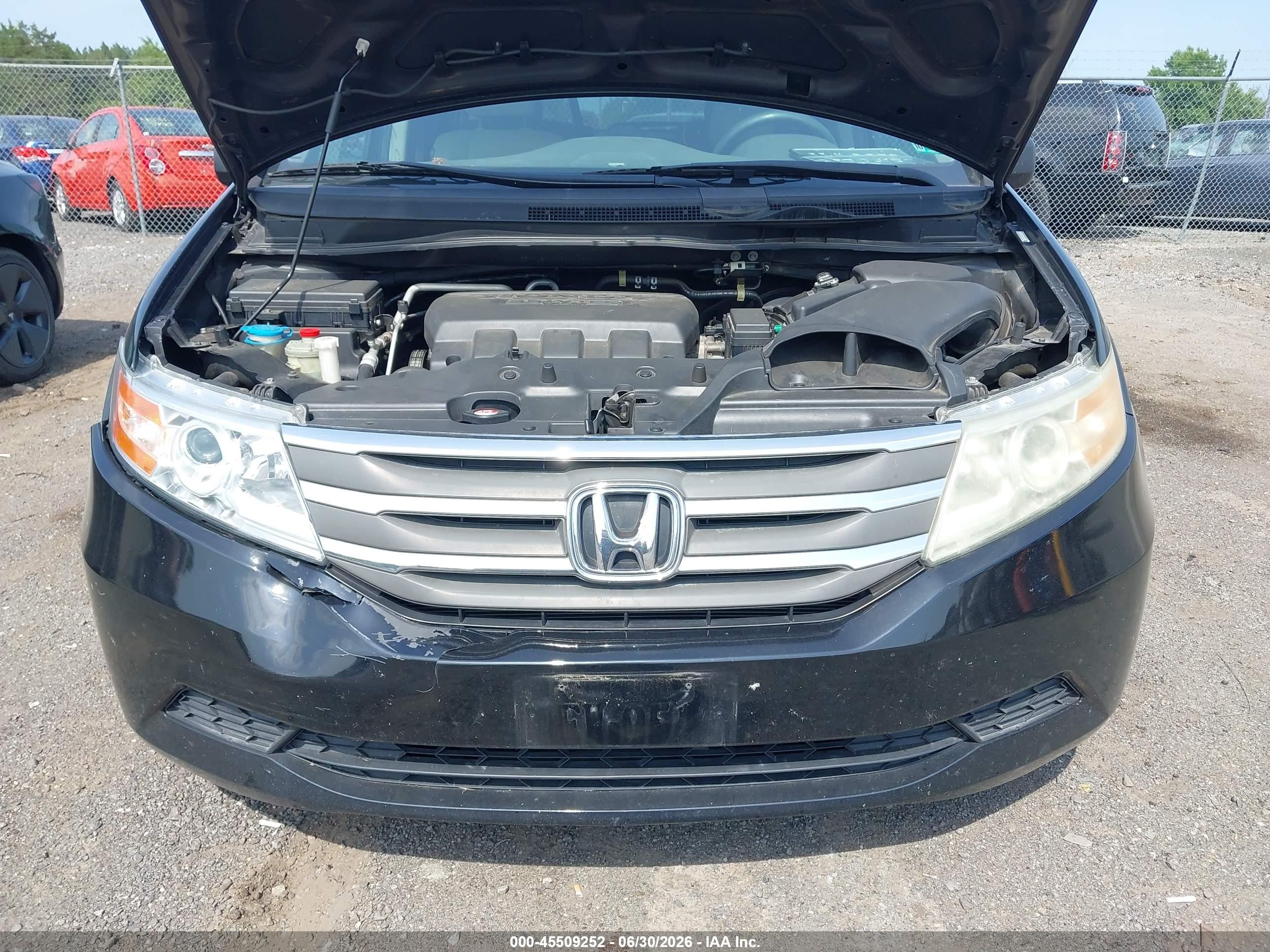 2013 Honda Odyssey Ex Black vin: 5FNRL5H42DB003427