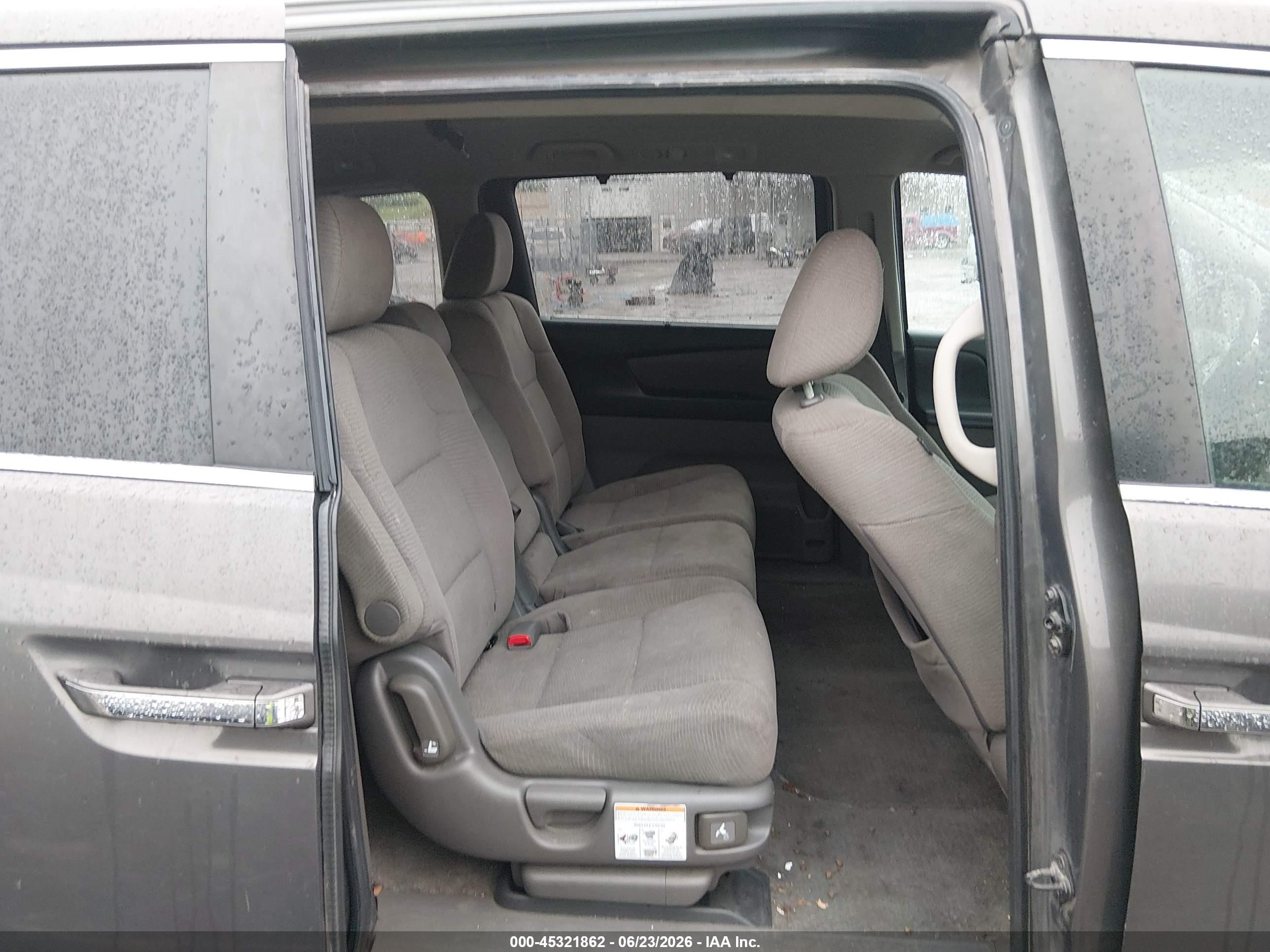 2013 Honda Odyssey Ex Gray vin: 5FNRL5H42DB036458