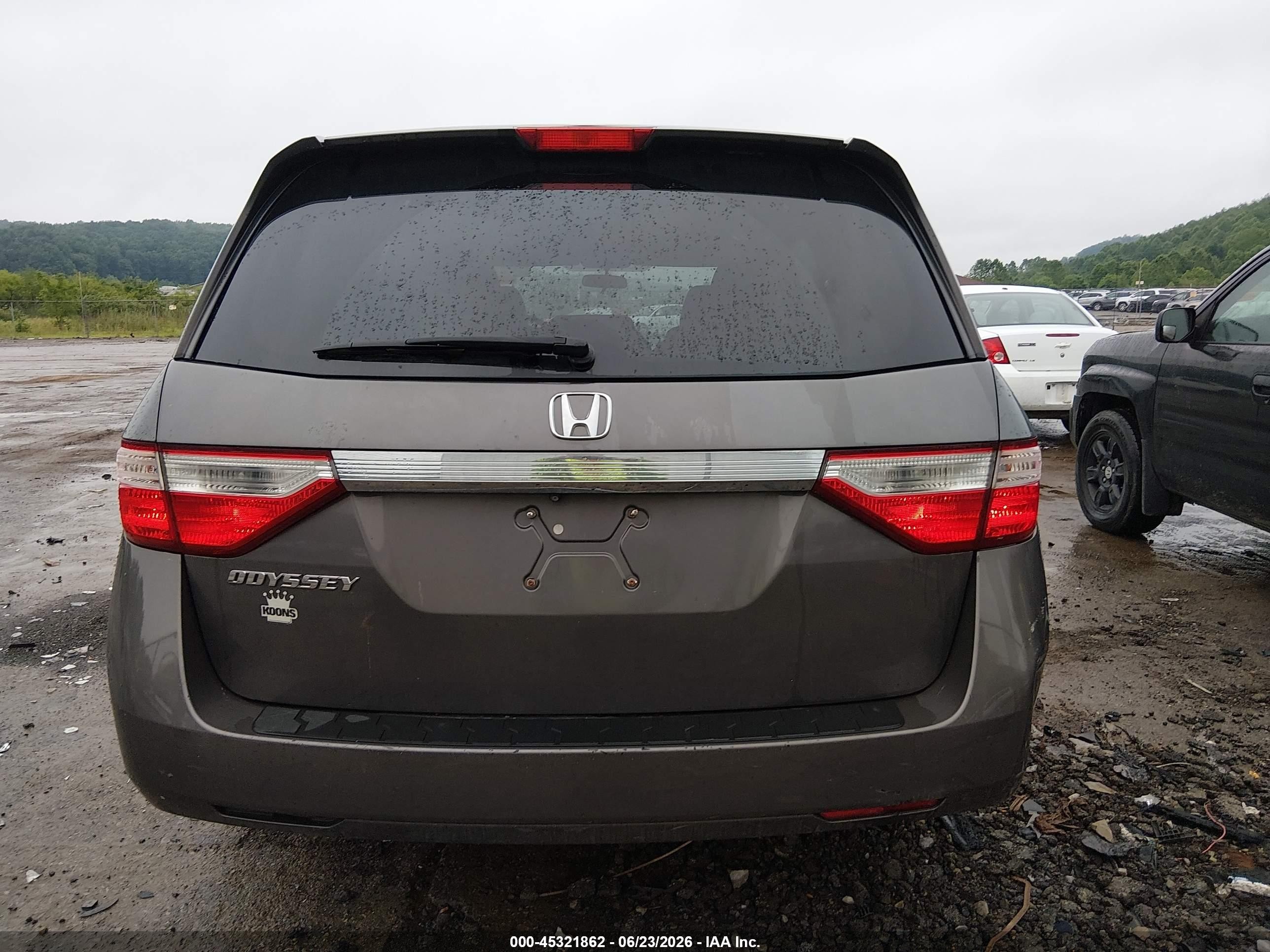 2013 Honda Odyssey Ex Gray vin: 5FNRL5H42DB036458