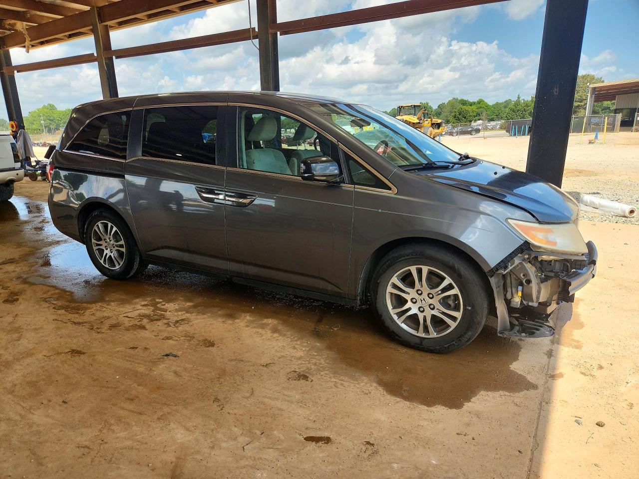 2013 Honda Odyssey Ex Gray vin: 5FNRL5H42DB051252