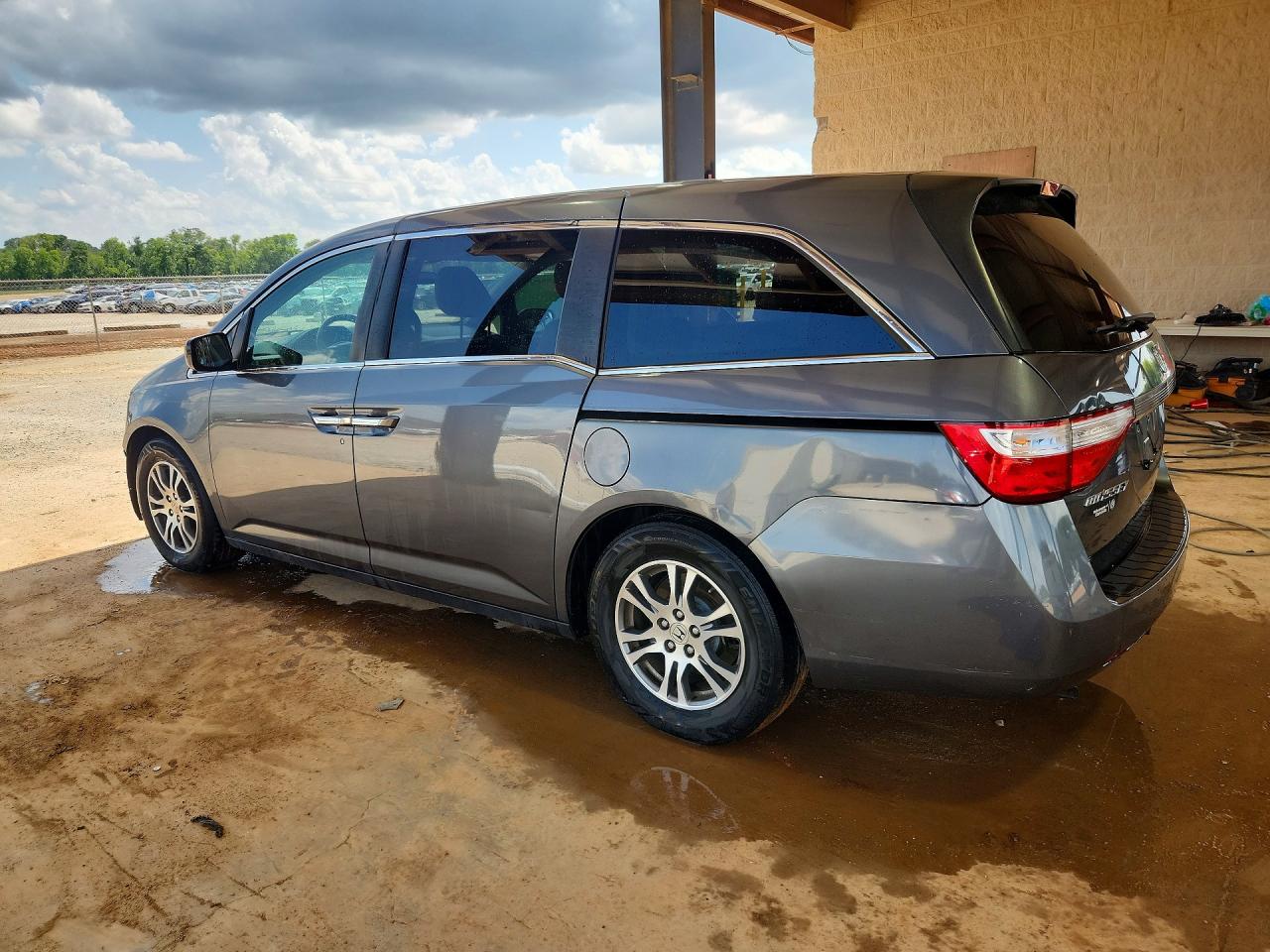 2013 Honda Odyssey Ex Gray vin: 5FNRL5H42DB051252