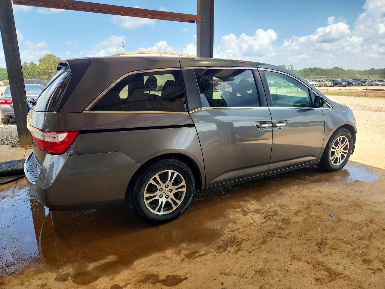 2013 Honda Odyssey Ex Gray vin: 5FNRL5H42DB051252