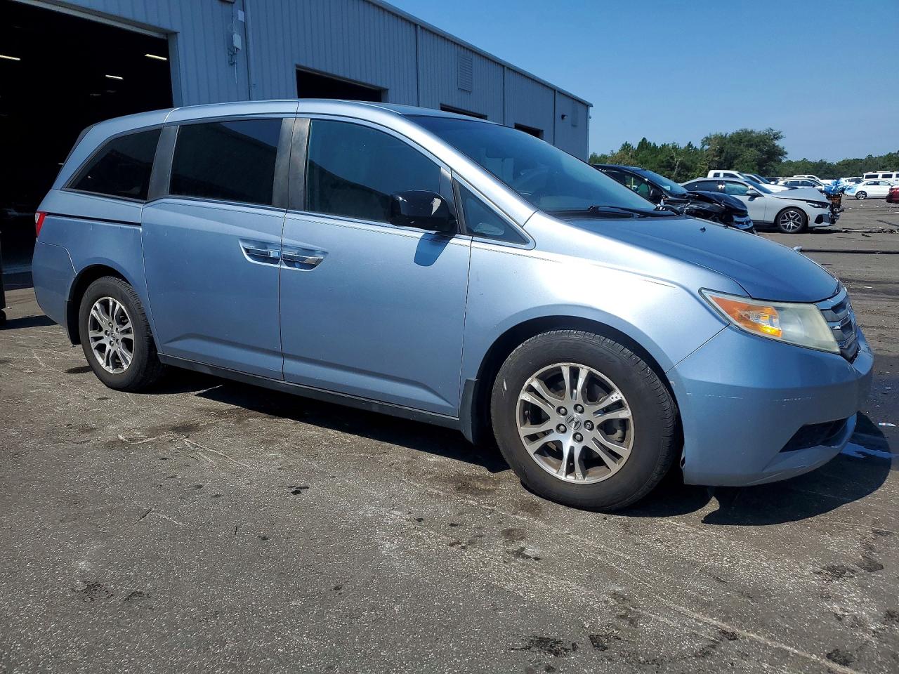 2013 Honda Odyssey Ex Blue vin: 5FNRL5H42DB078421