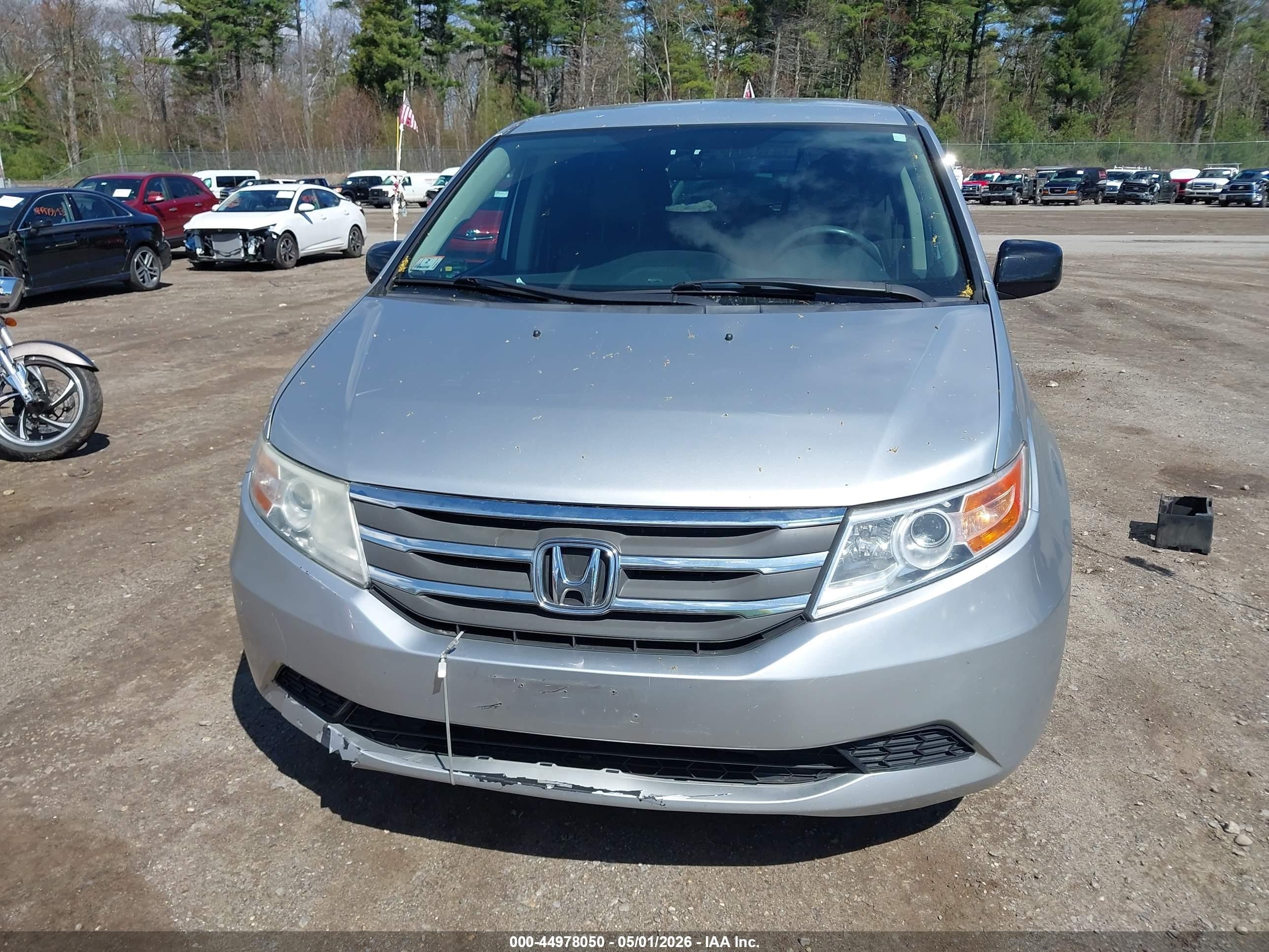 2013 Honda Odyssey Ex Silver vin: 5FNRL5H42DB082789