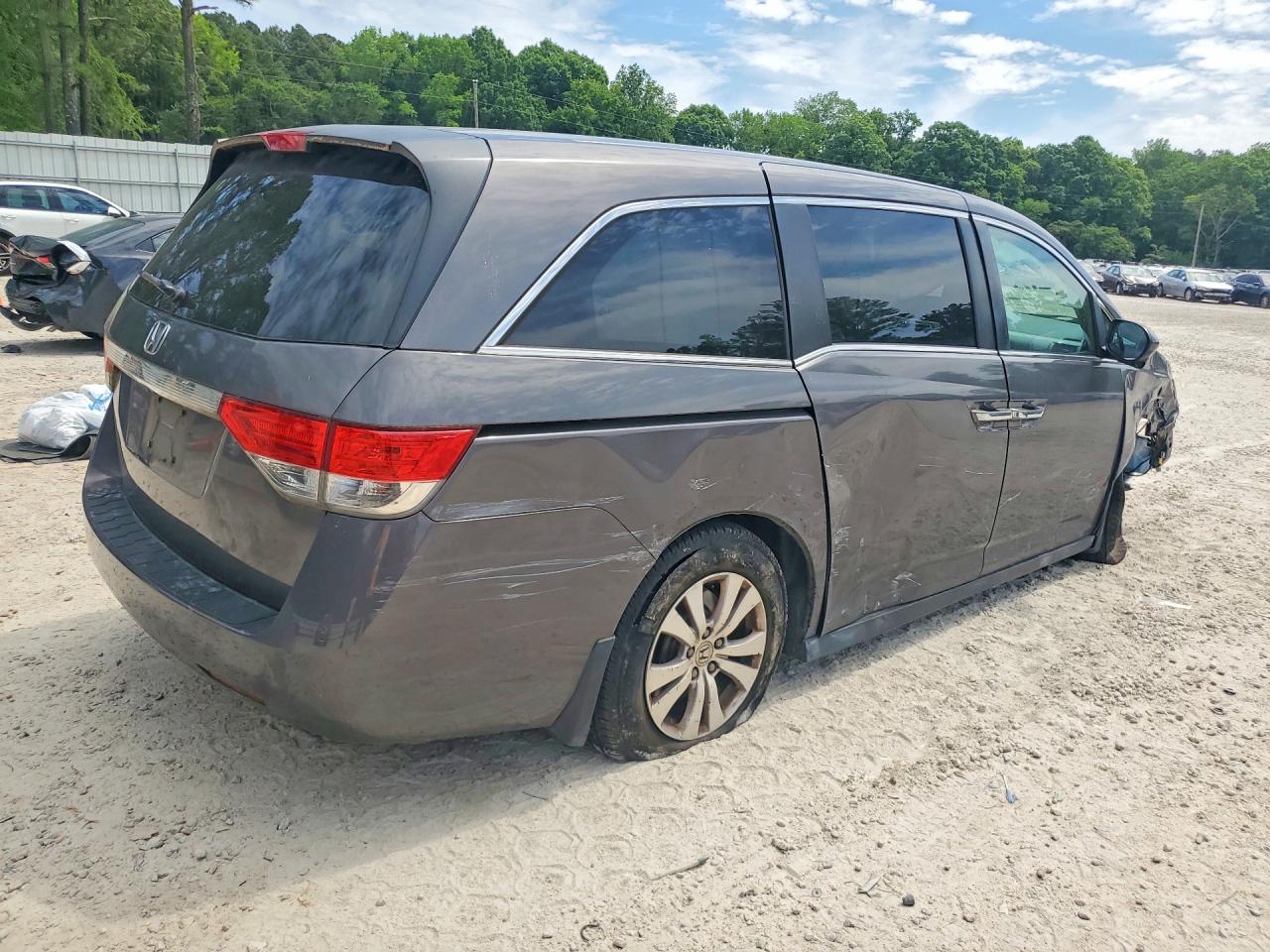 2014 Honda Odyssey Ex Gray vin: 5FNRL5H42EB018219