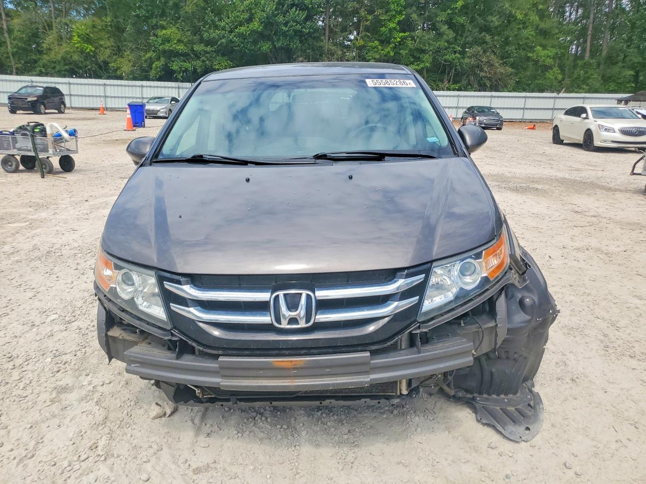 2014 Honda Odyssey Ex Gray vin: 5FNRL5H42EB018219