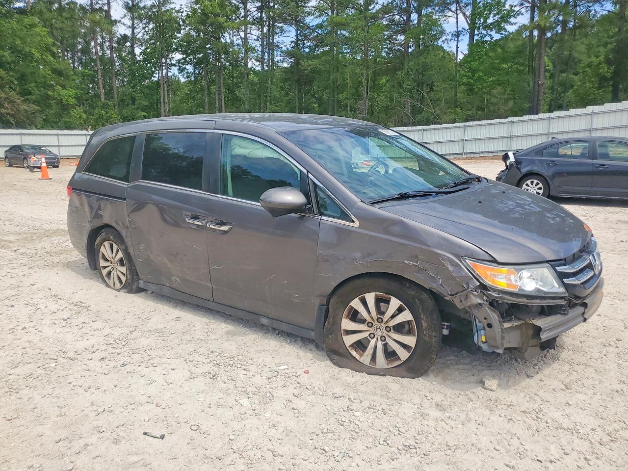 2014 Honda Odyssey Ex Gray vin: 5FNRL5H42EB018219