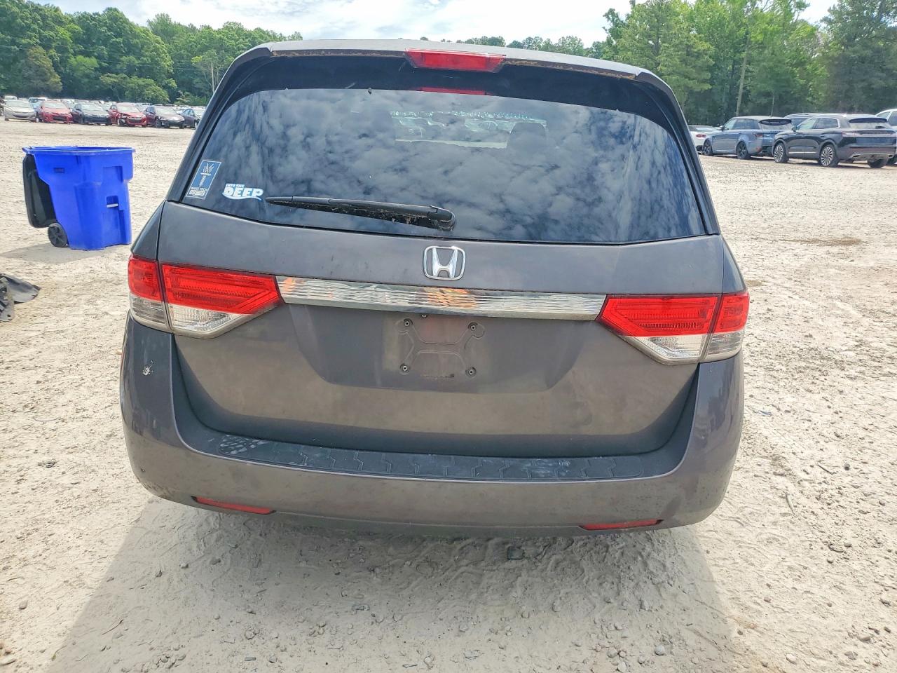 2014 Honda Odyssey Ex Gray vin: 5FNRL5H42EB018219