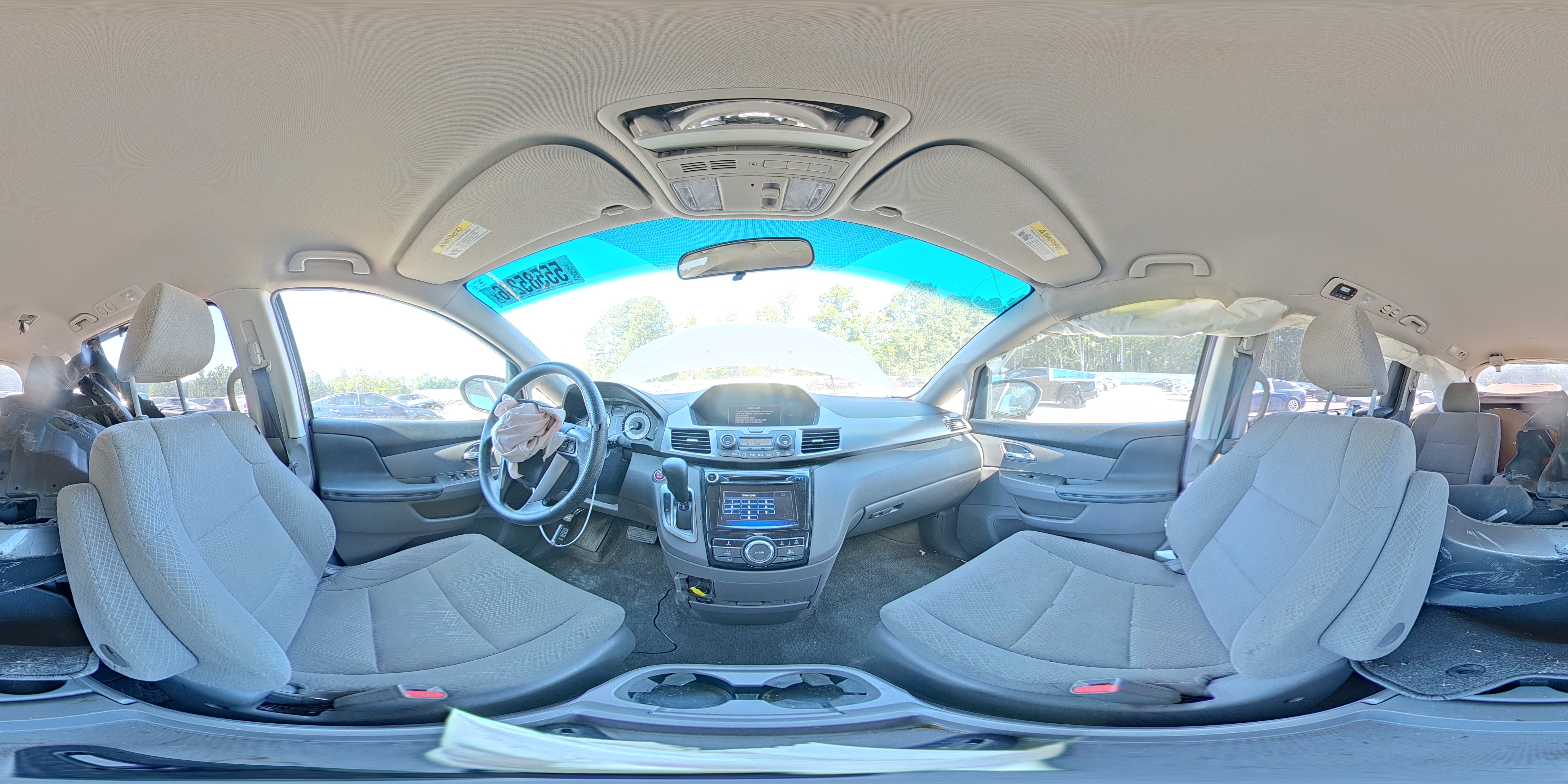 2014 Honda Odyssey Ex Gray vin: 5FNRL5H42EB018219