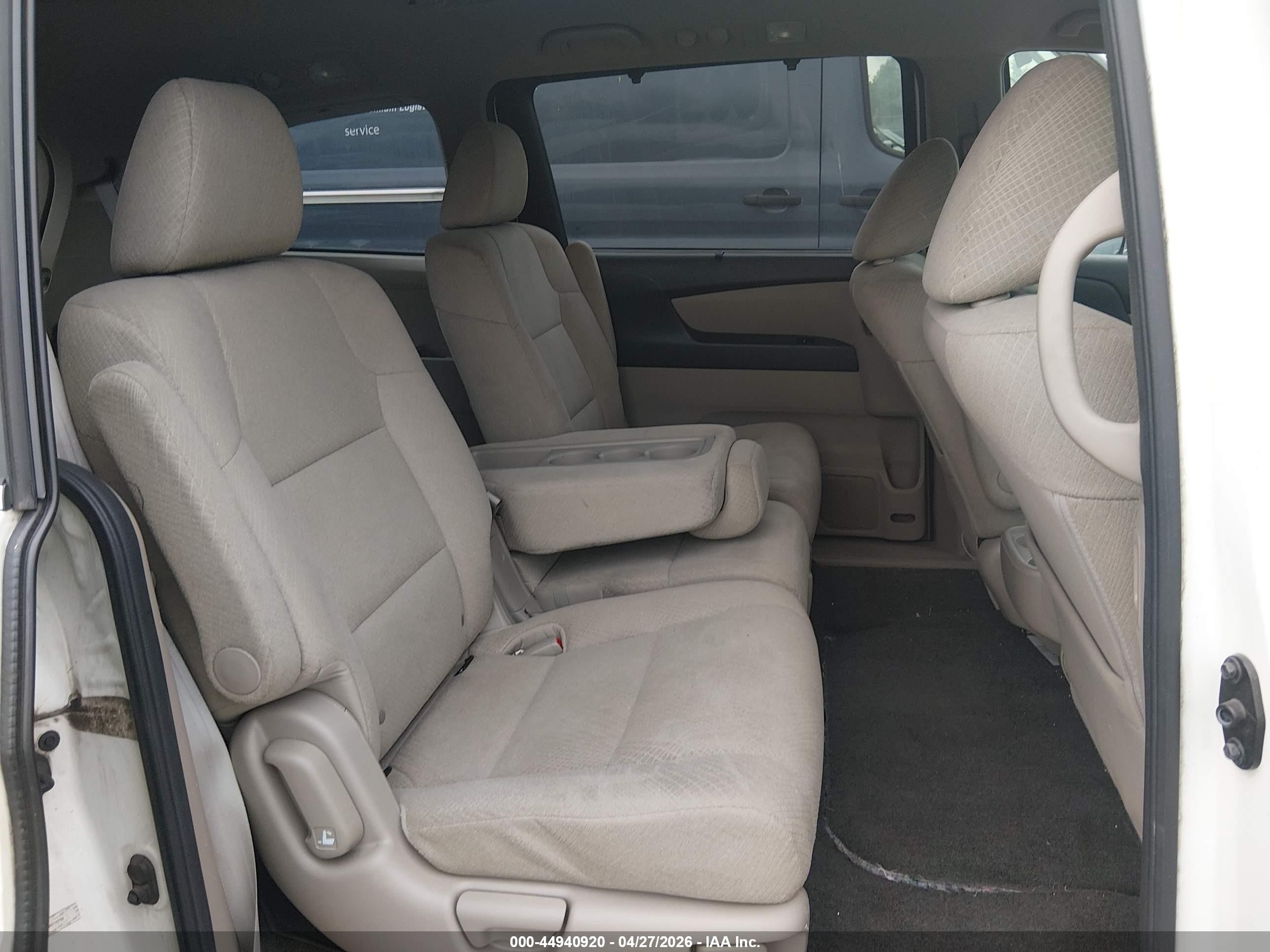 2014 Honda Odyssey Ex White vin: 5FNRL5H42EB018298