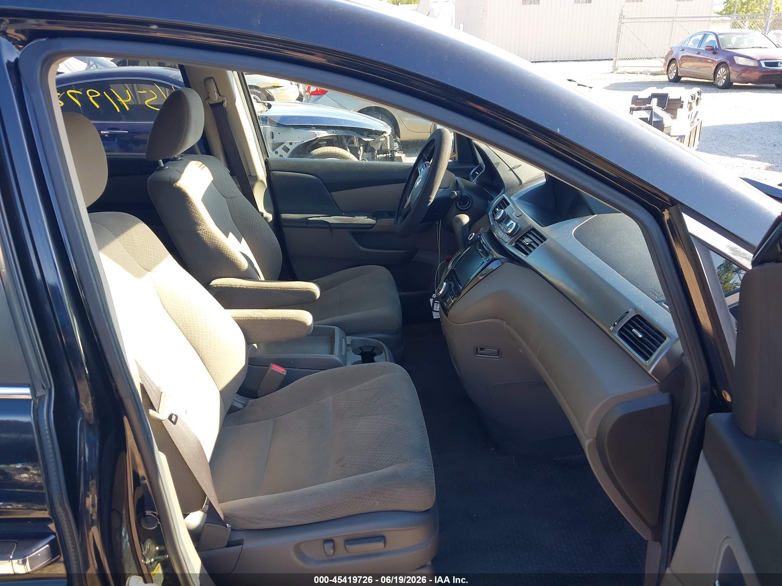 2014 Honda Odyssey Ex Черный vin: 5FNRL5H42EB032377