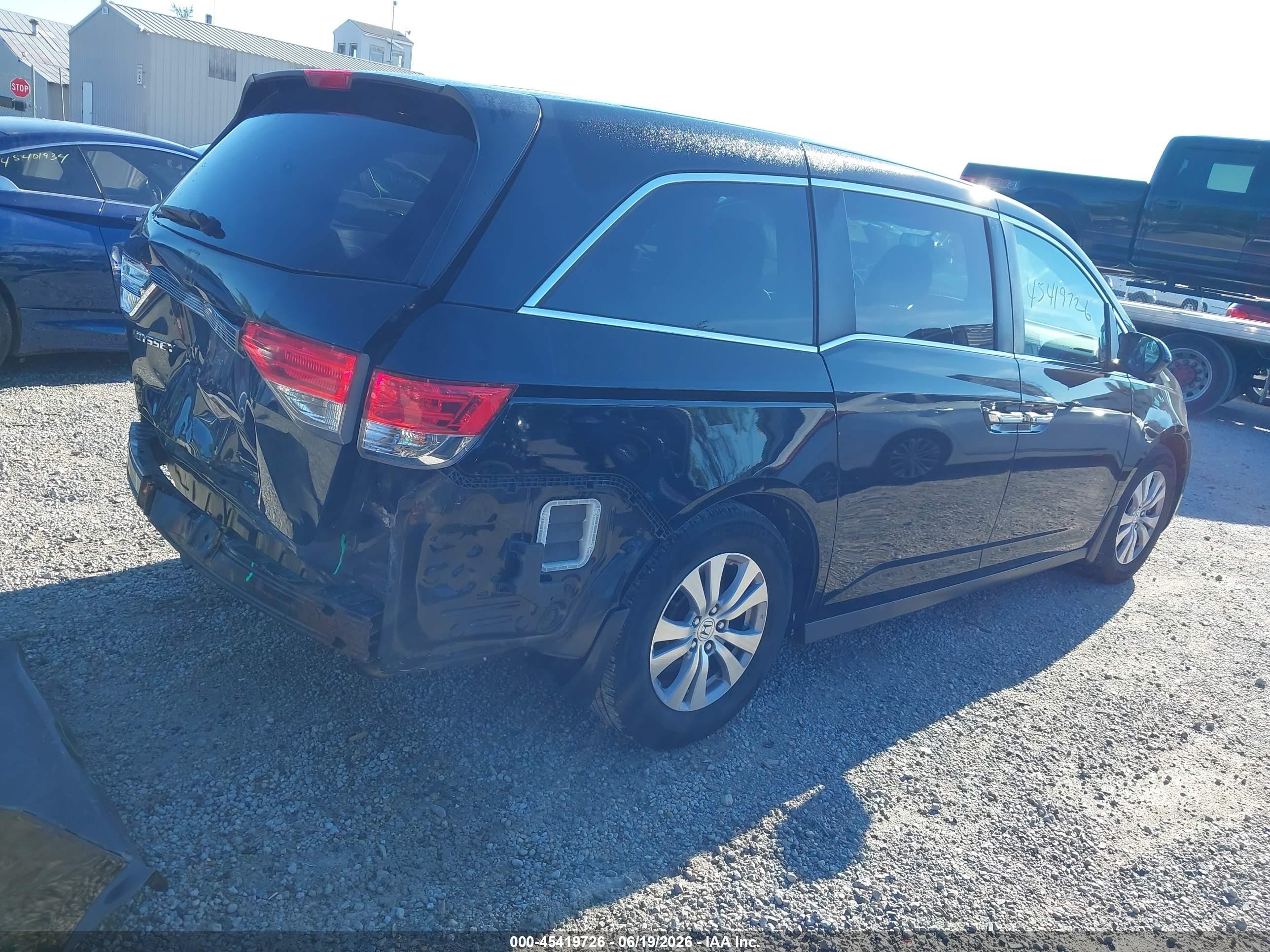 2014 Honda Odyssey Ex Черный vin: 5FNRL5H42EB032377