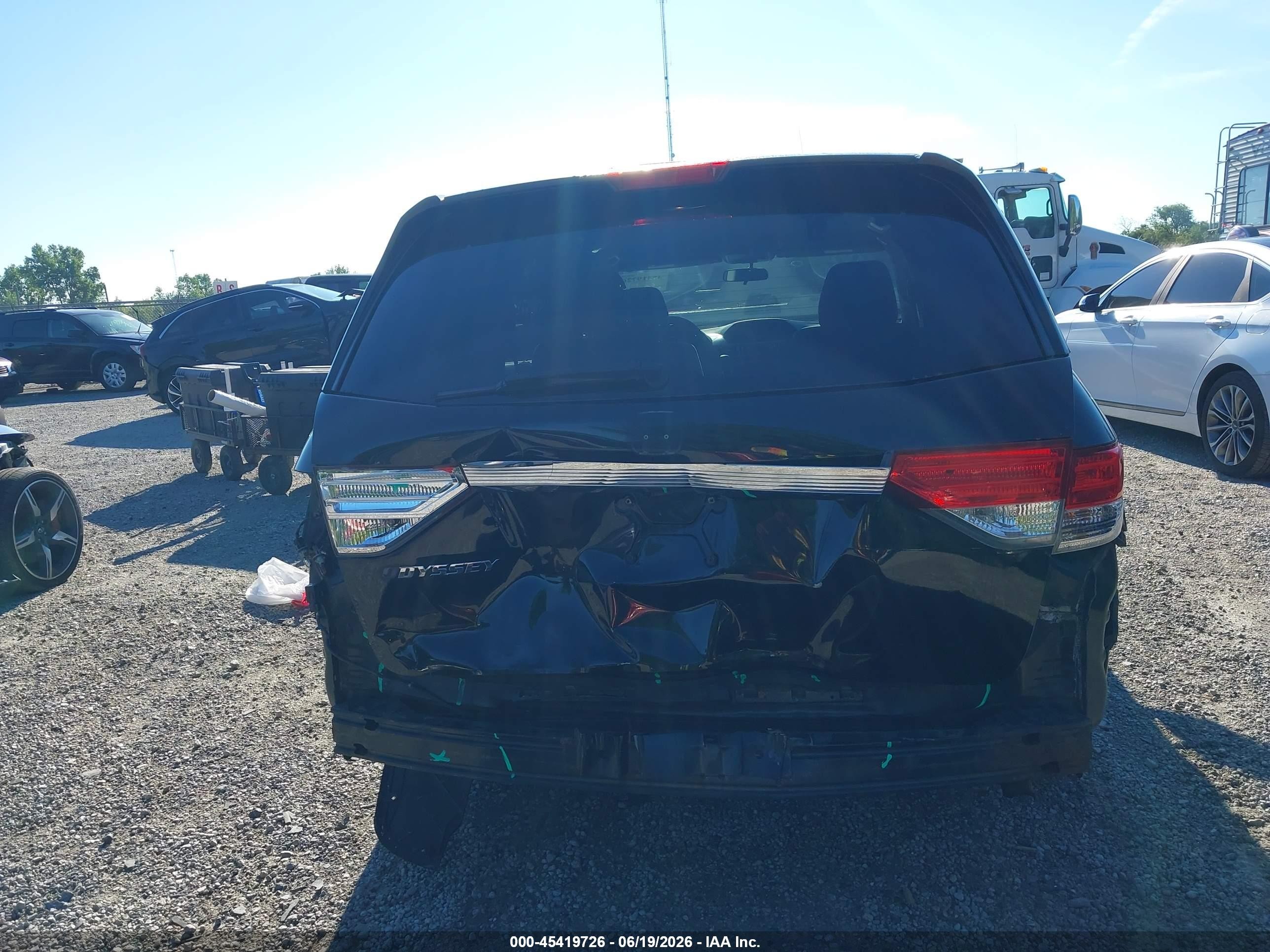 2014 Honda Odyssey Ex Черный vin: 5FNRL5H42EB032377