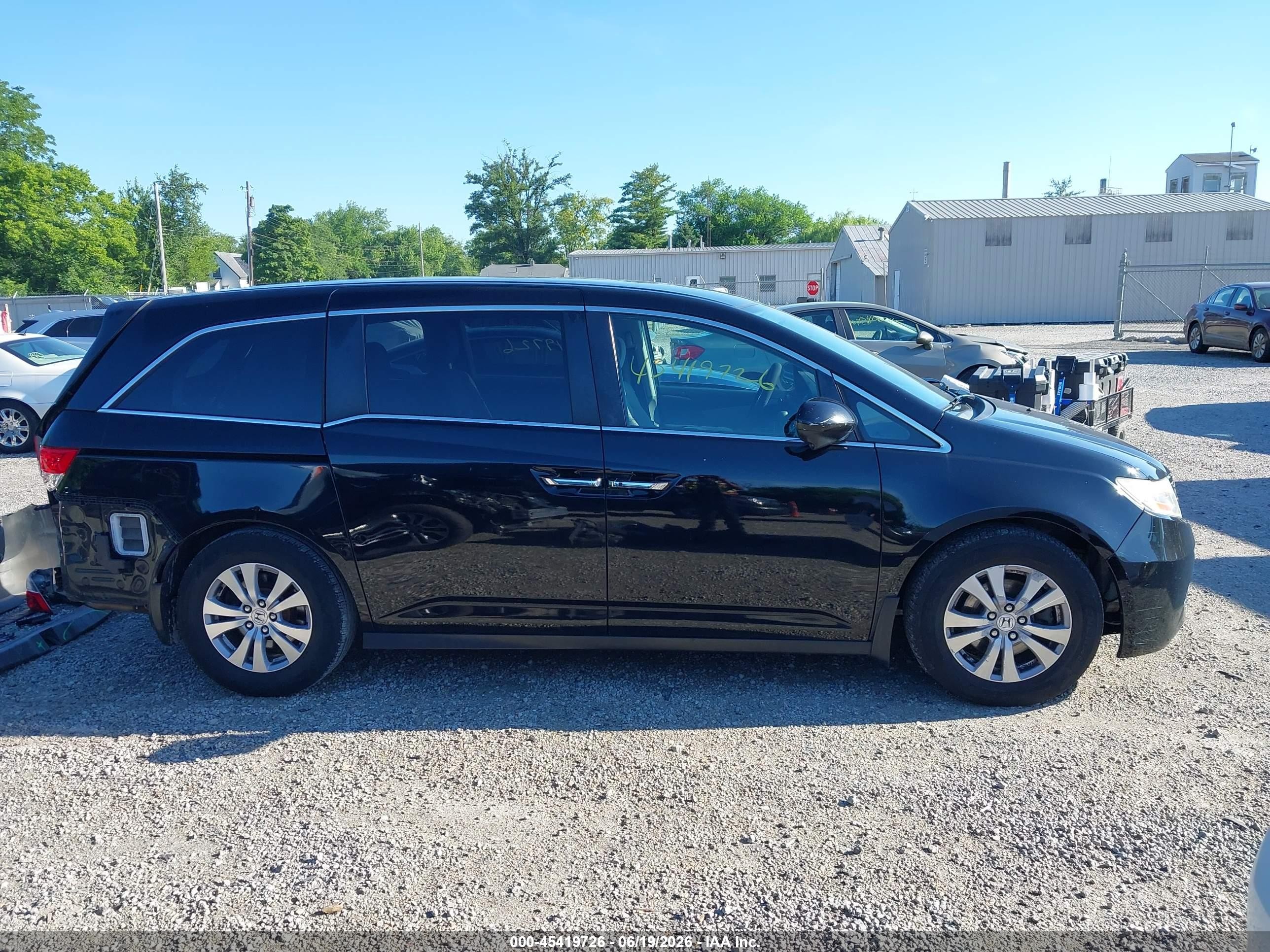 2014 Honda Odyssey Ex Черный vin: 5FNRL5H42EB032377