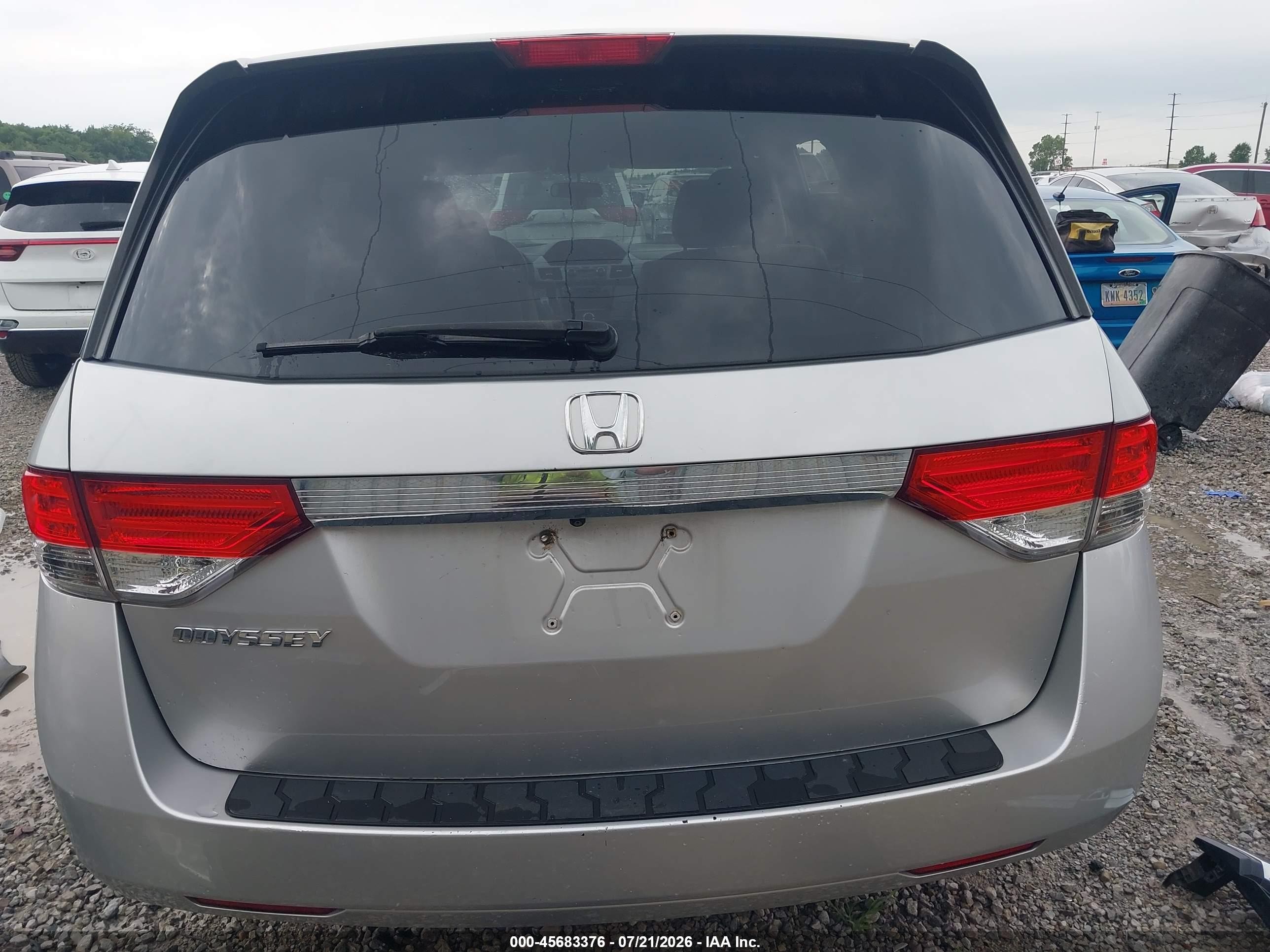 2014 Honda Odyssey Ex Silver vin: 5FNRL5H42EB047056