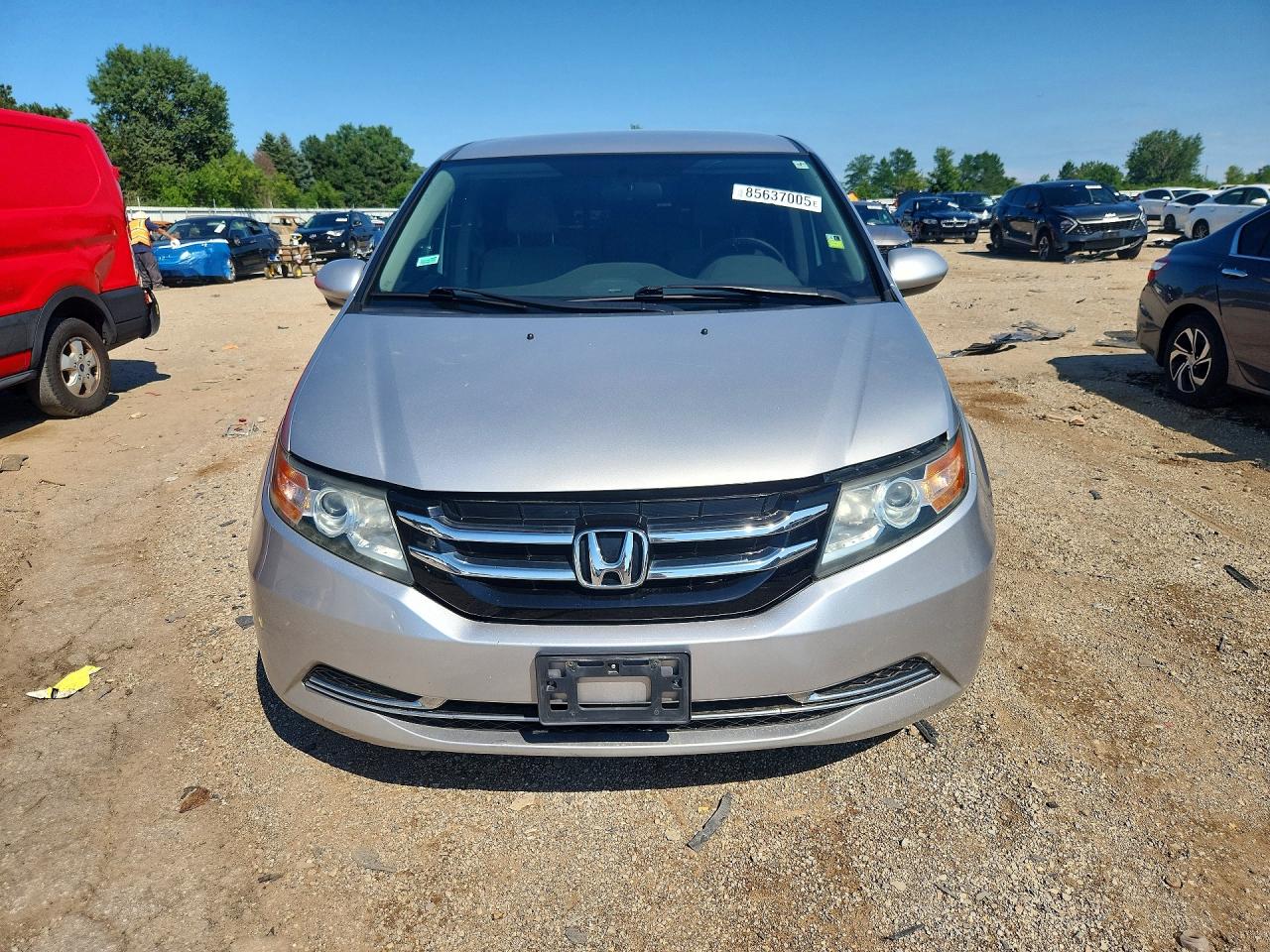 2014 Honda Odyssey Ex Silver vin: 5FNRL5H42EB058445