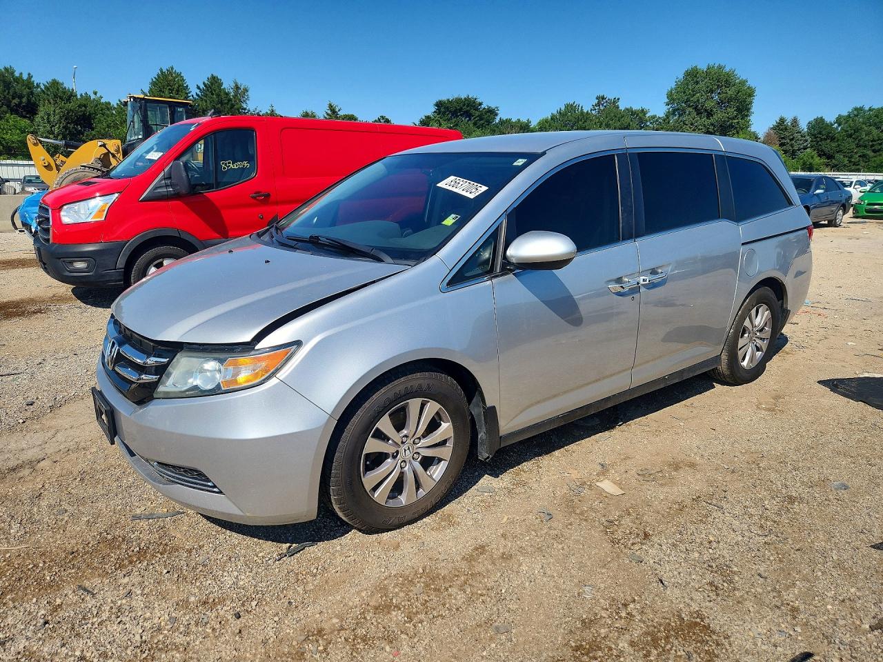 2014 Honda Odyssey Ex Silver vin: 5FNRL5H42EB058445
