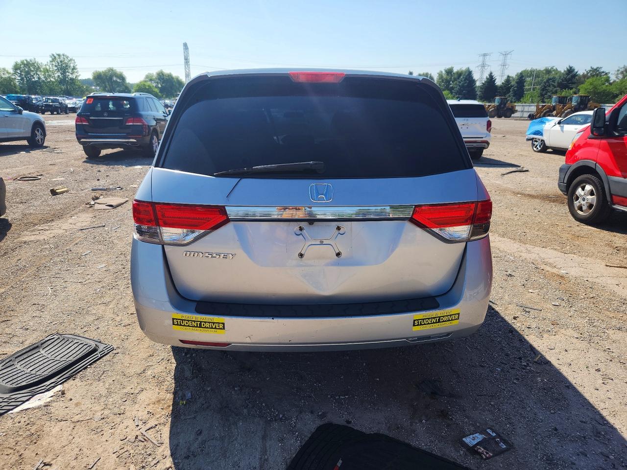 2014 Honda Odyssey Ex Silver vin: 5FNRL5H42EB058445
