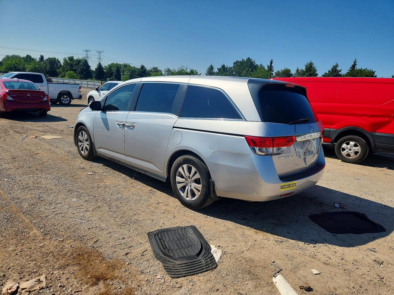 2014 Honda Odyssey Ex Silver vin: 5FNRL5H42EB058445