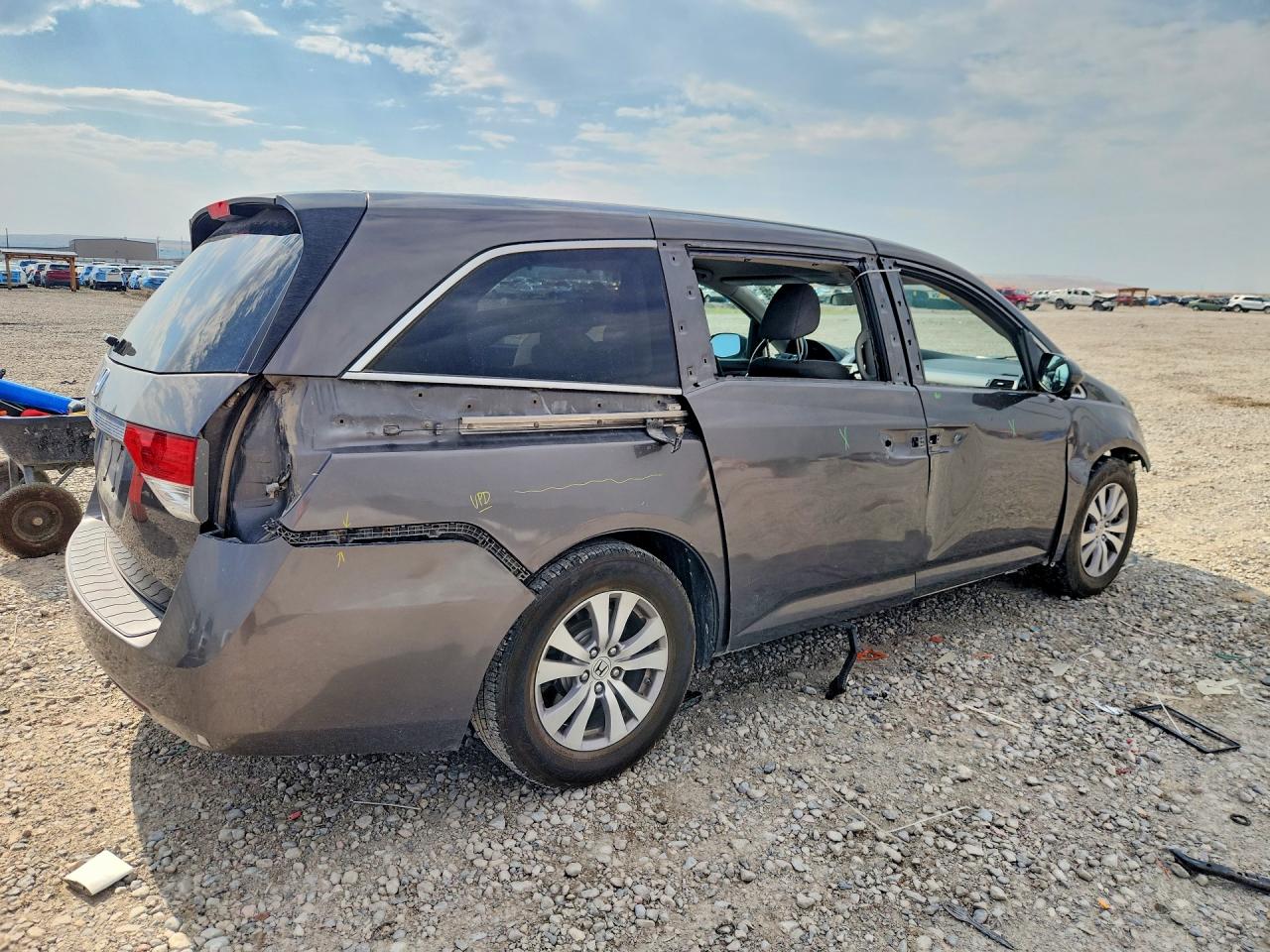 2014 Honda Odyssey Ex Gray vin: 5FNRL5H42EB064911