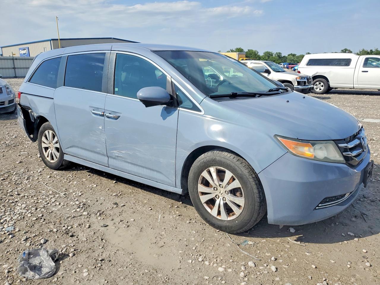 2014 Honda Odyssey Ex Blue vin: 5FNRL5H42EB097035