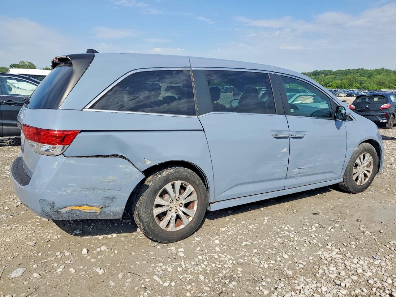 2014 Honda Odyssey Ex Blue vin: 5FNRL5H42EB097035