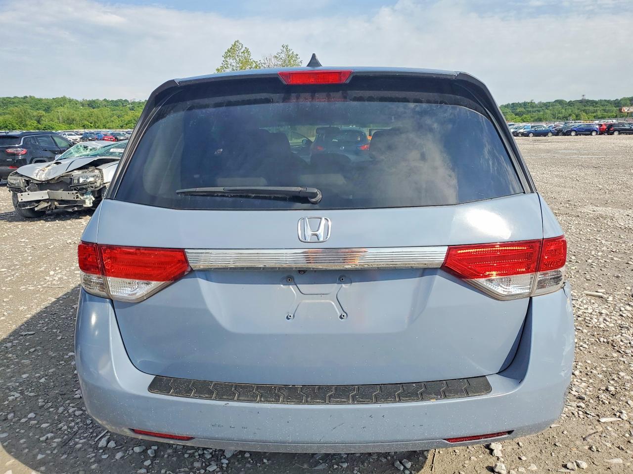 2014 Honda Odyssey Ex Blue vin: 5FNRL5H42EB097035