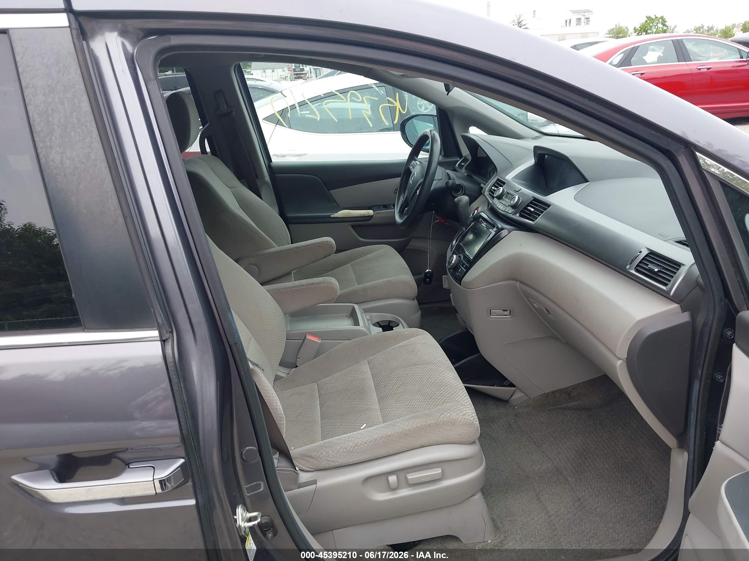 2014 Honda Odyssey Ex Gray vin: 5FNRL5H42EB097049