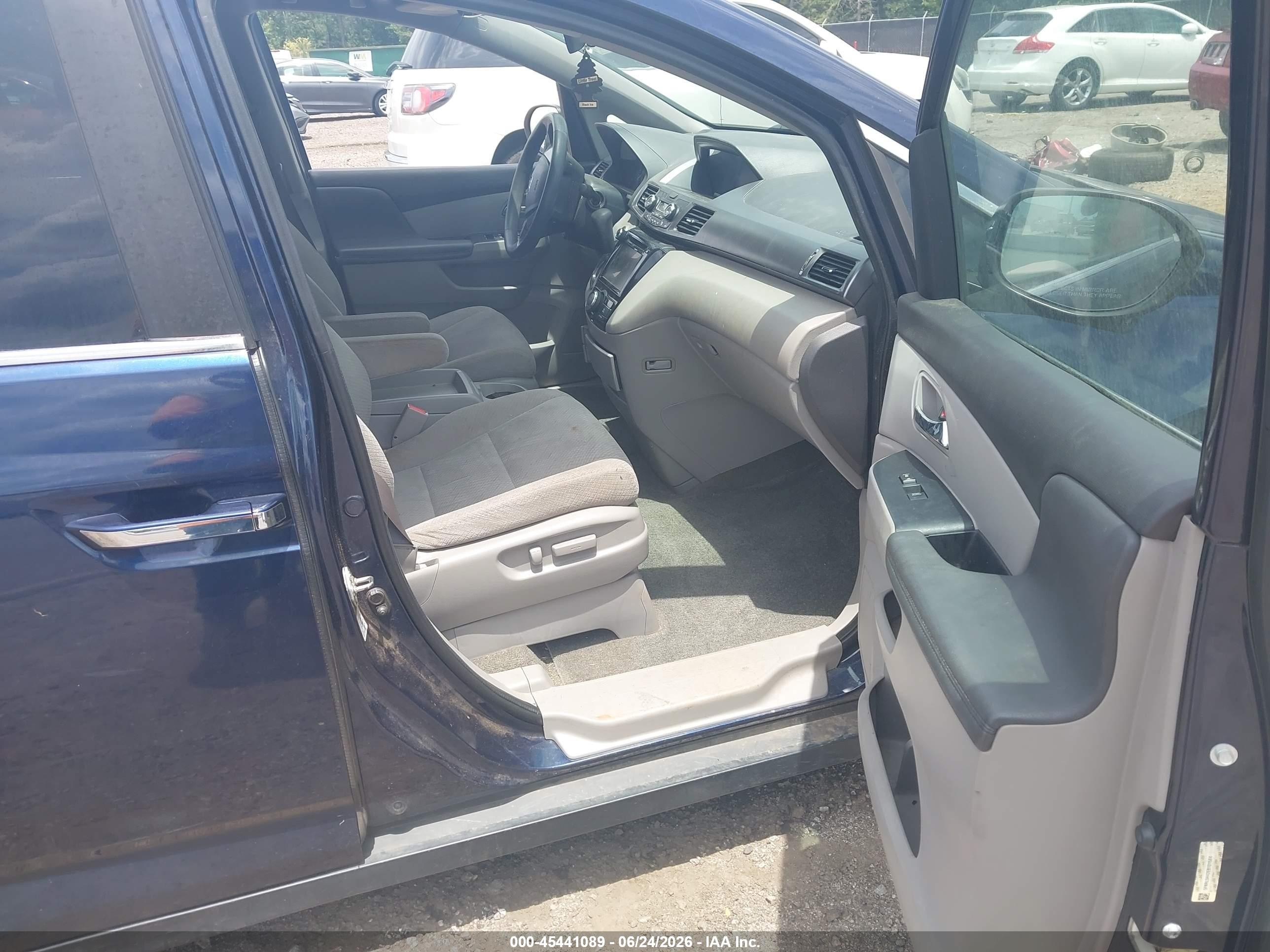 2014 Honda Odyssey Ex Dark Blue vin: 5FNRL5H42EB101584