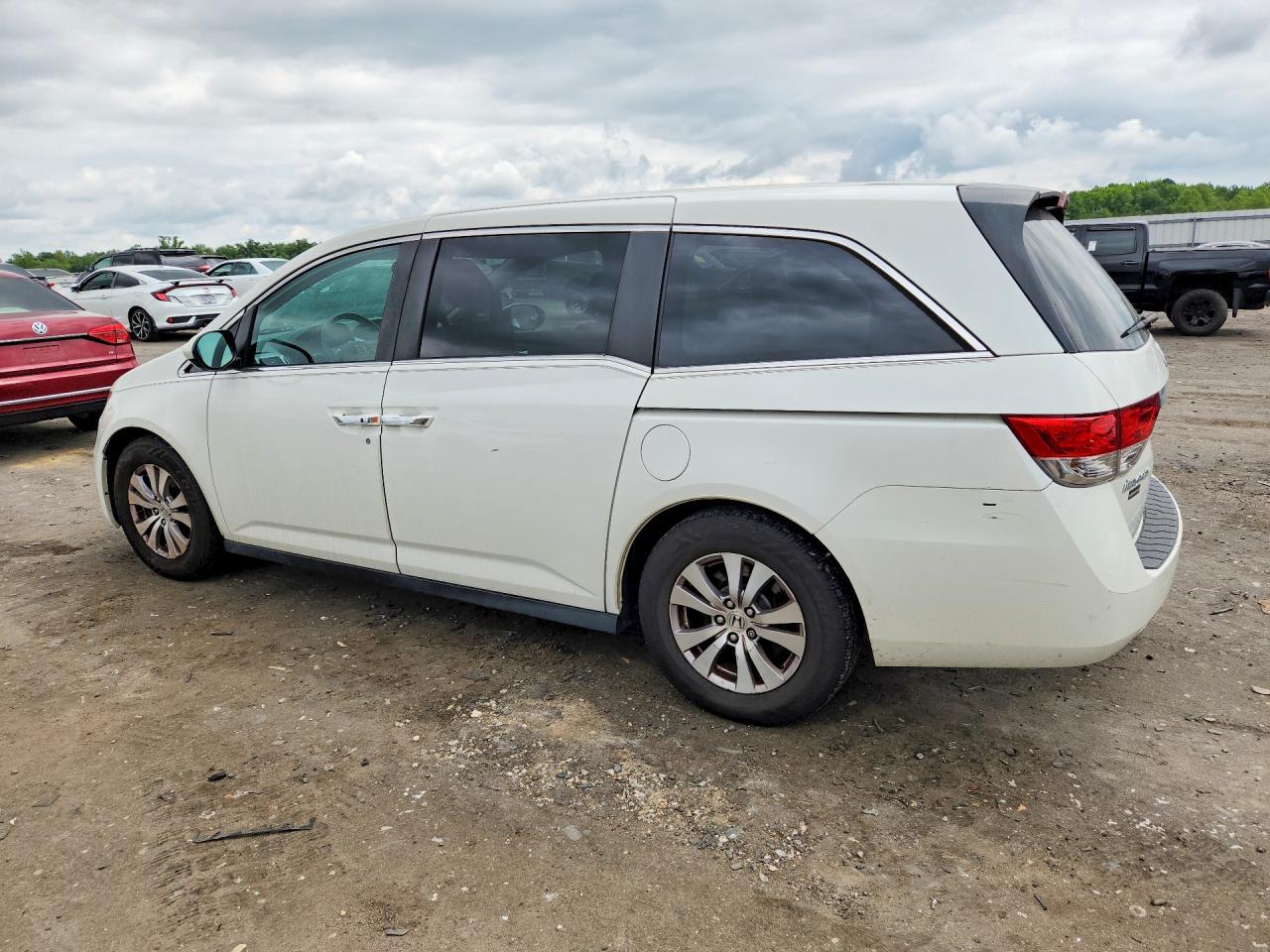 2014 Honda Odyssey White vin: 5FNRL5H42EB125206