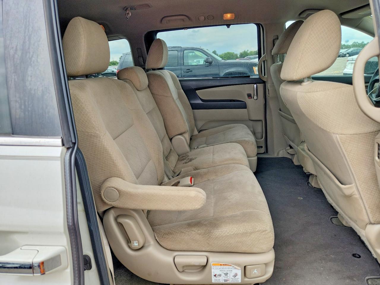 2014 Honda Odyssey White vin: 5FNRL5H42EB125206