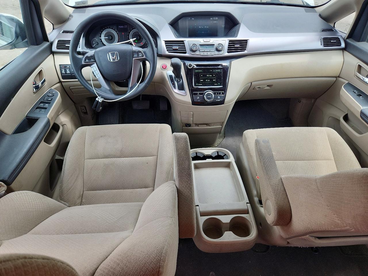 2014 Honda Odyssey White vin: 5FNRL5H42EB125206