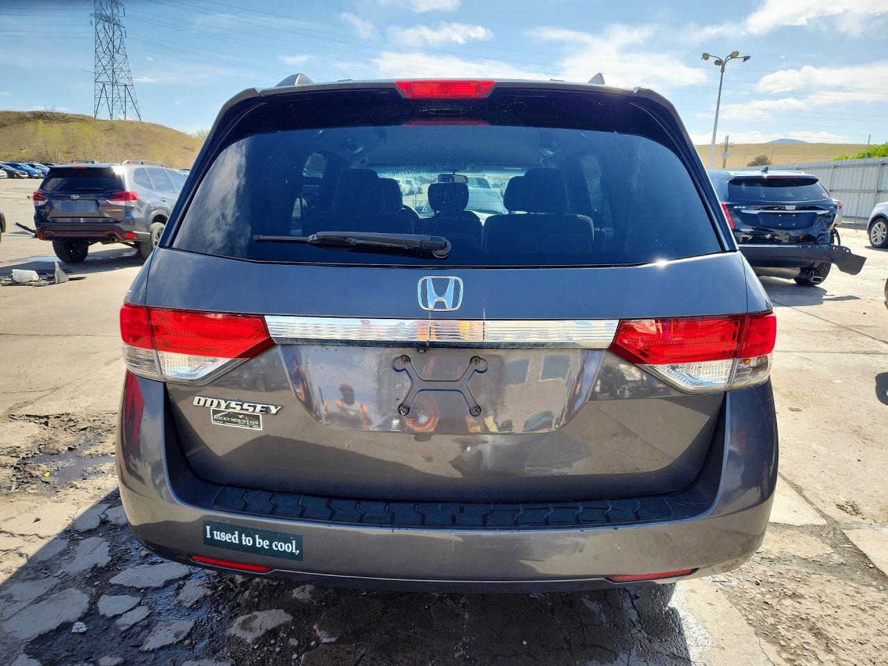 2015 Honda Odyssey Ex Gray vin: 5FNRL5H42FB001079
