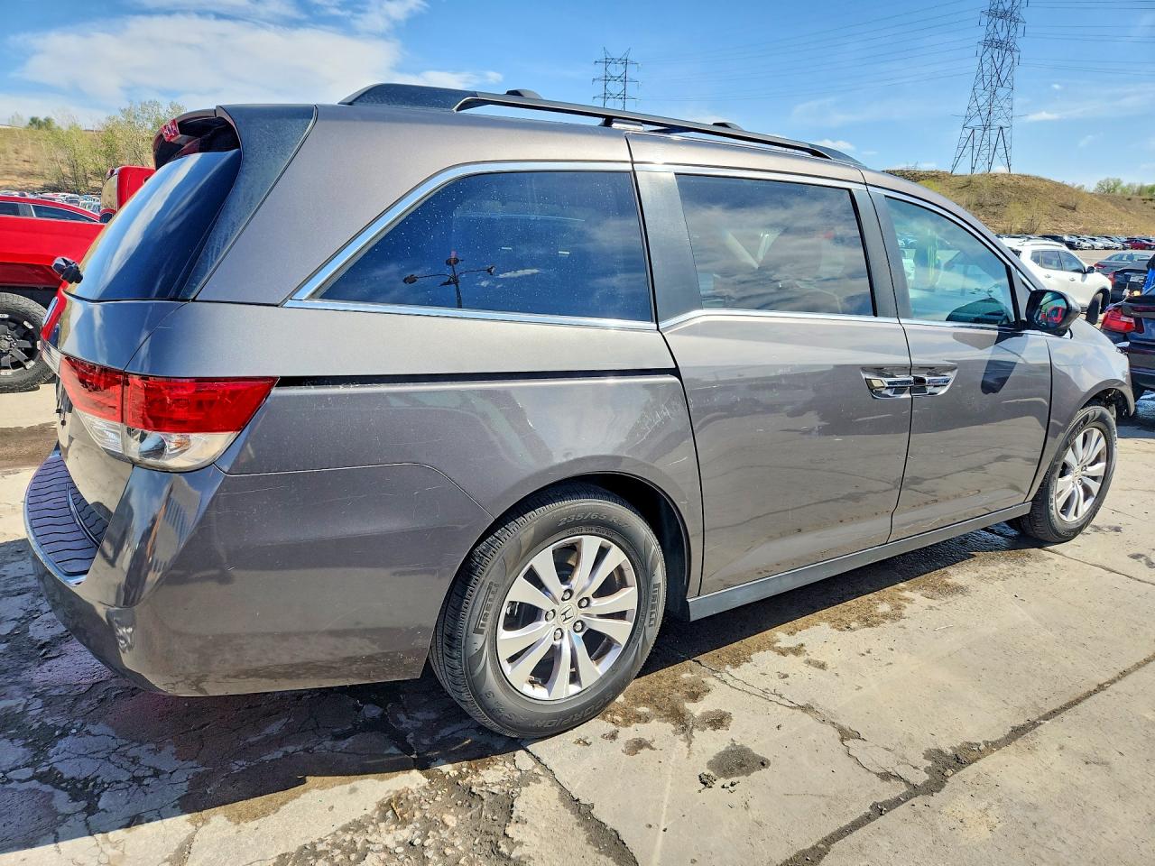 2015 Honda Odyssey Ex Gray vin: 5FNRL5H42FB001079