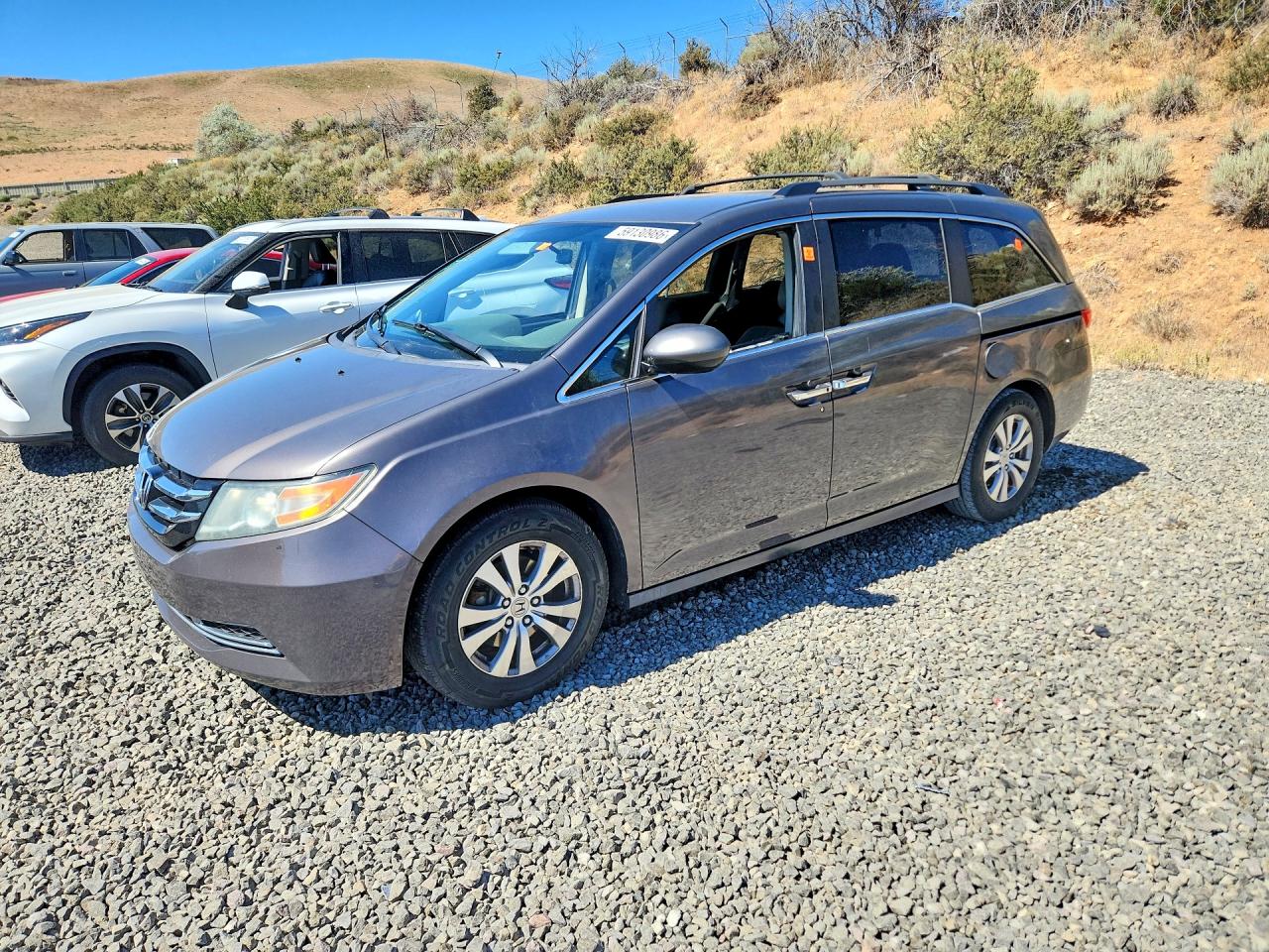 2015 Honda Odyssey Ex Gray vin: 5FNRL5H42FB073271