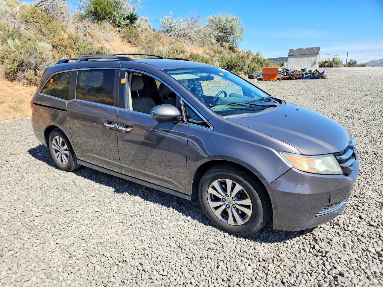 2015 Honda Odyssey Ex Gray vin: 5FNRL5H42FB073271
