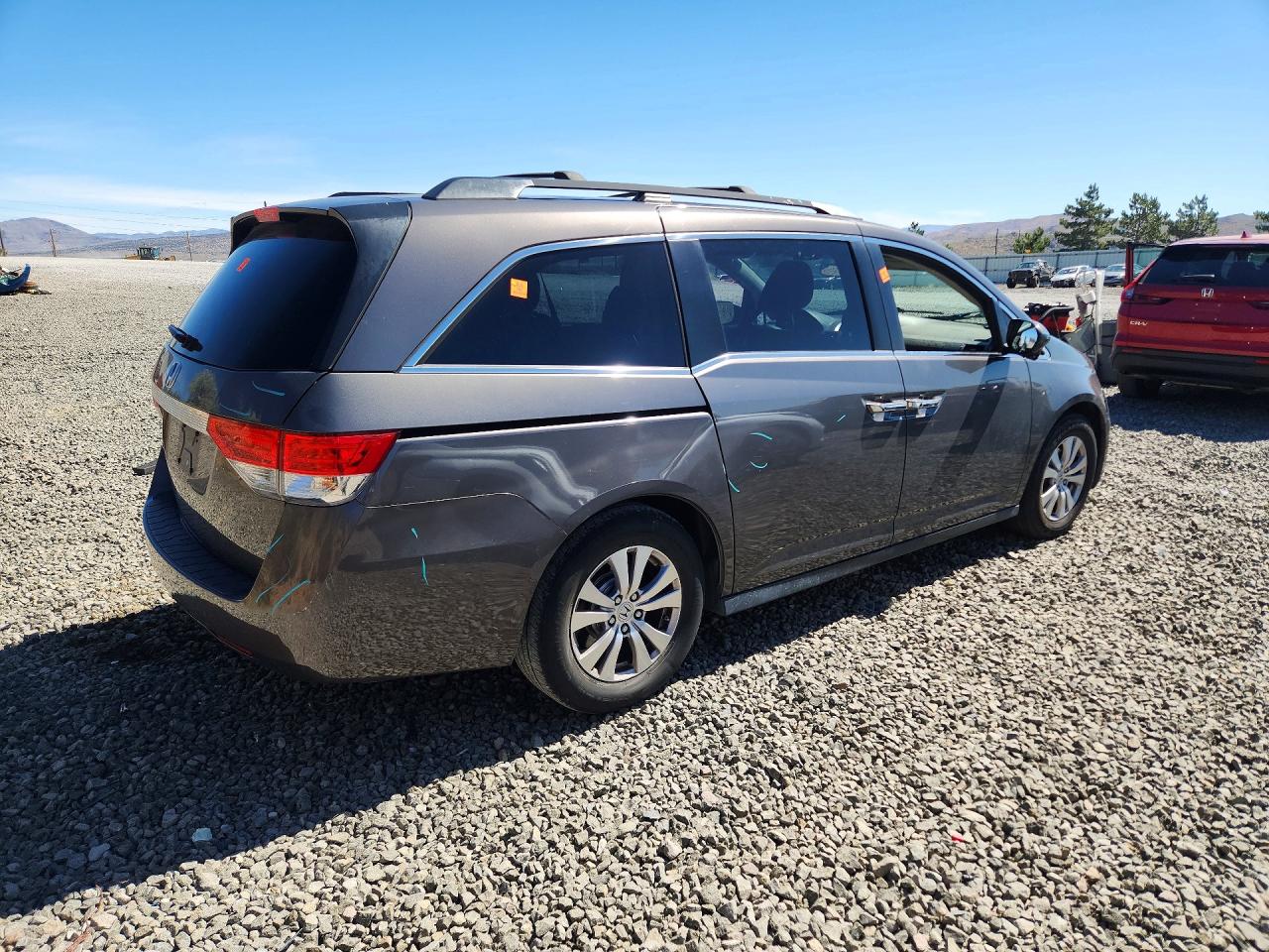 2015 Honda Odyssey Ex Gray vin: 5FNRL5H42FB073271