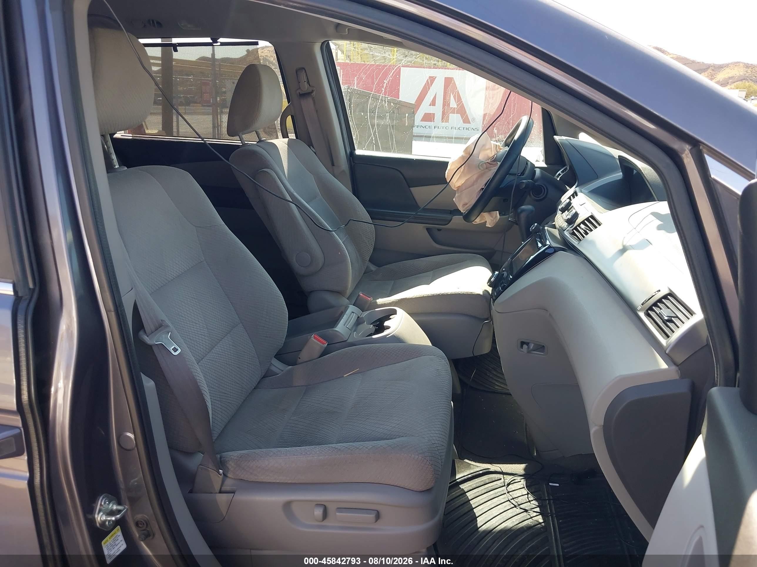 2015 Honda Odyssey Ex Gray vin: 5FNRL5H42FB083055