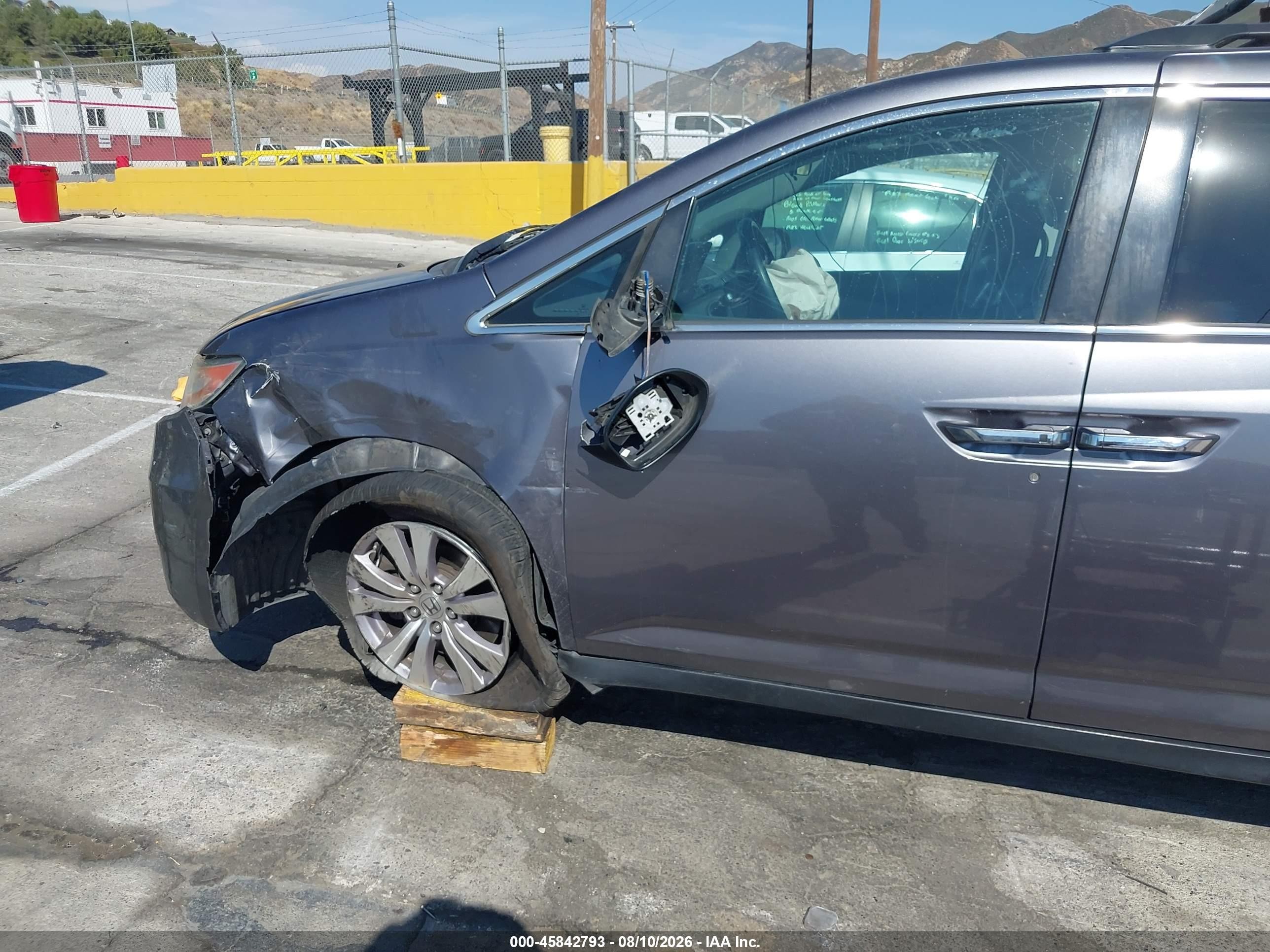 2015 Honda Odyssey Ex Gray vin: 5FNRL5H42FB083055