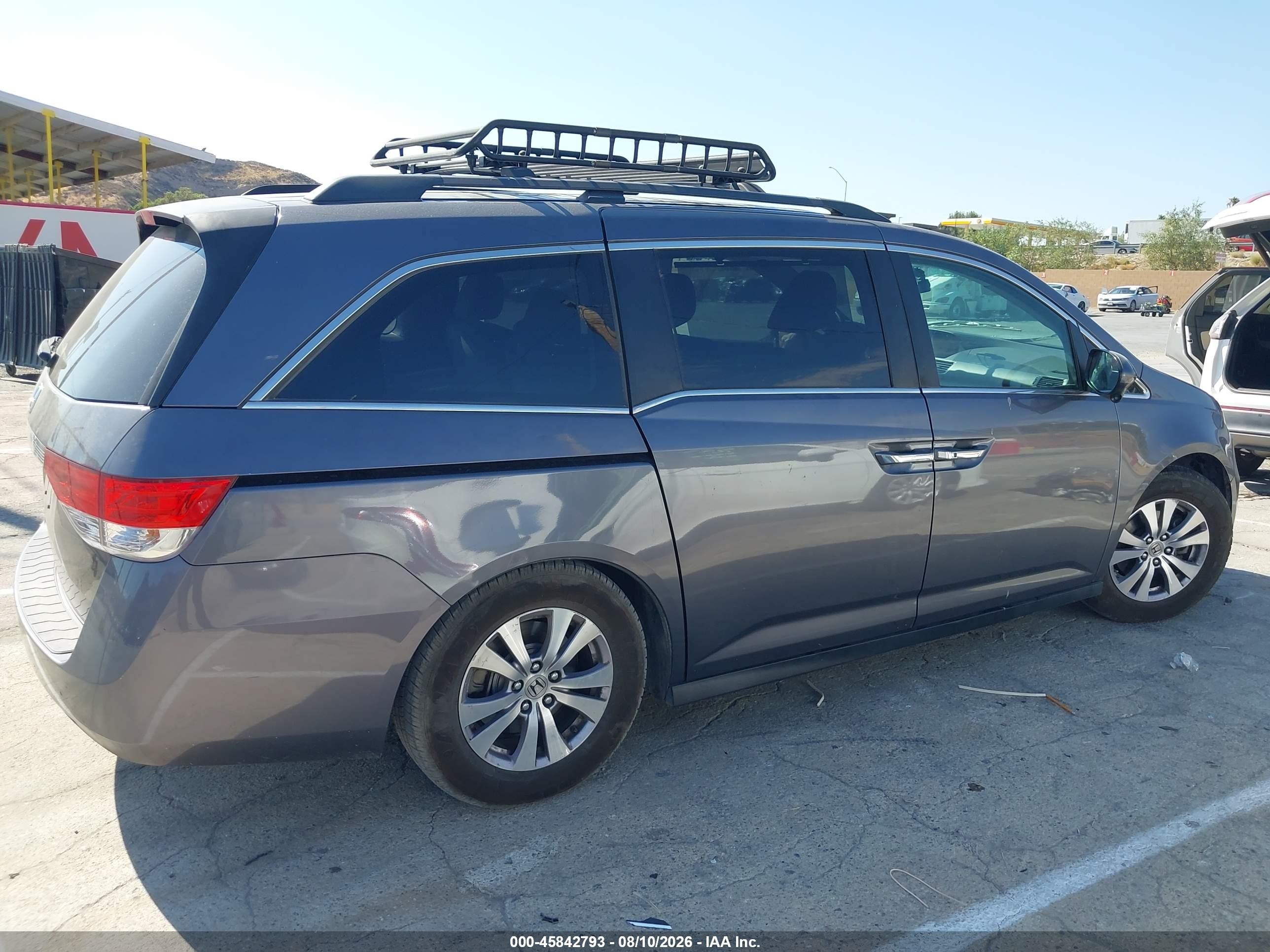 2015 Honda Odyssey Ex Gray vin: 5FNRL5H42FB083055