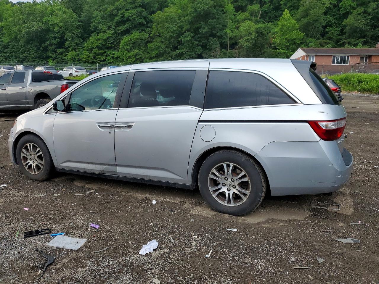 2011 Honda Odyssey Ex Silver vin: 5FNRL5H43BB019956
