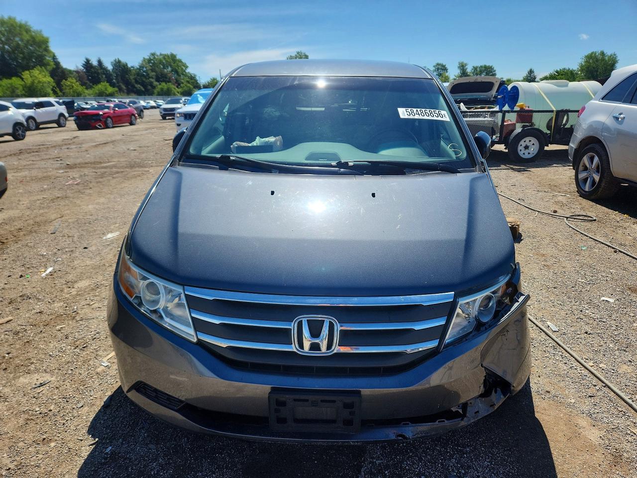 2011 Honda Odyssey Ex Gray vin: 5FNRL5H43BB060152