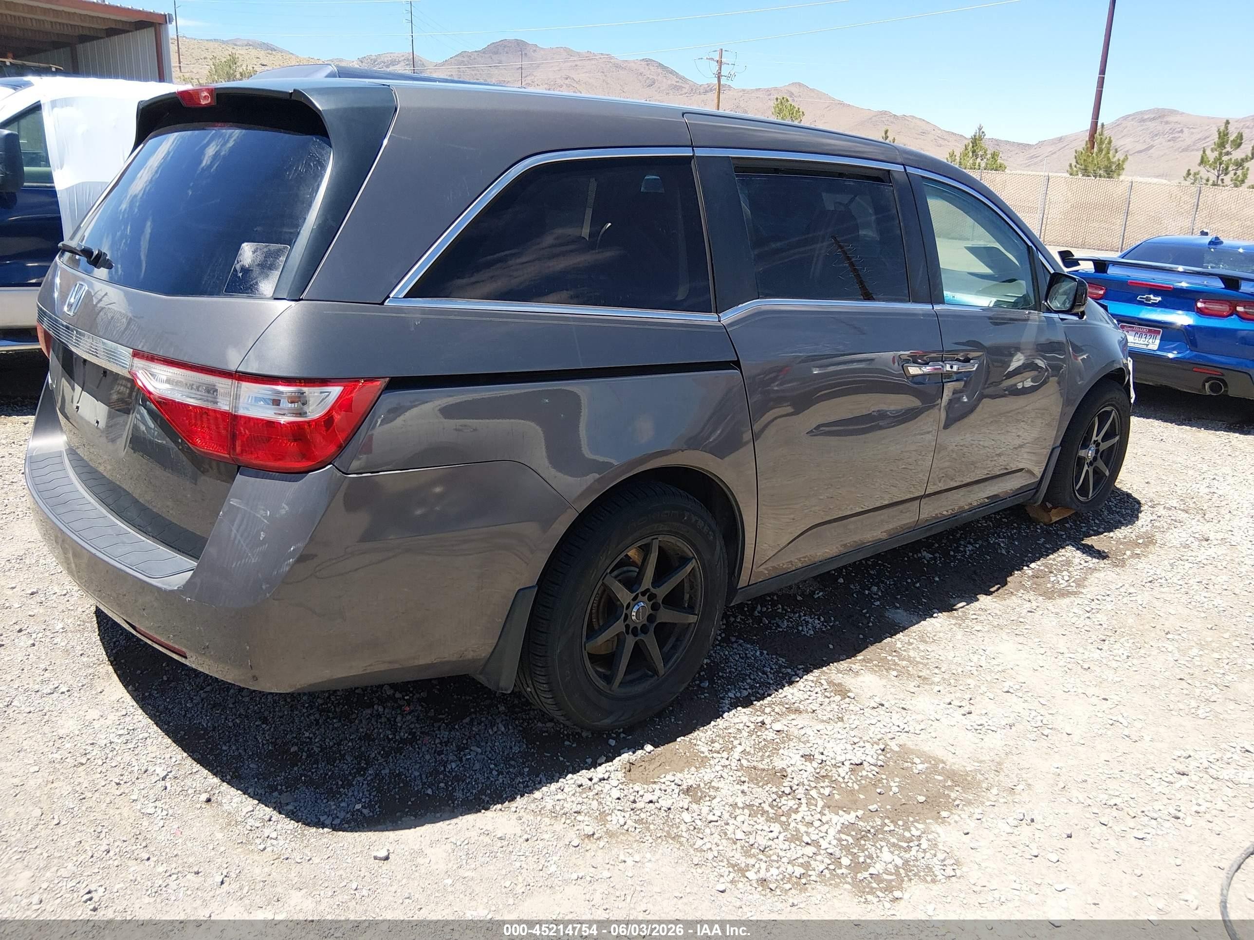 2011 Honda Odyssey Ex Коричневый vin: 5FNRL5H43BB070213