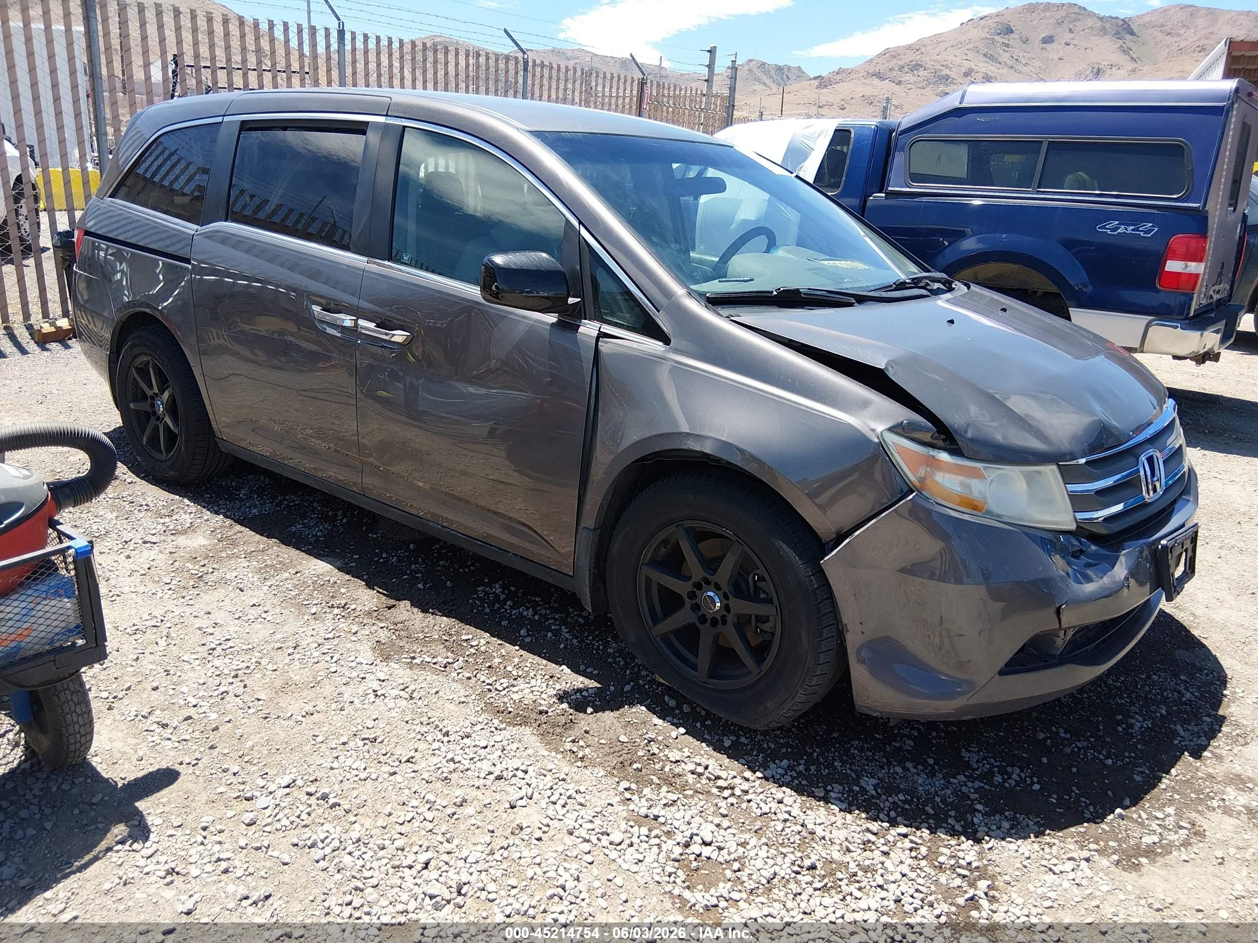 2011 Honda Odyssey Ex Коричневый vin: 5FNRL5H43BB070213