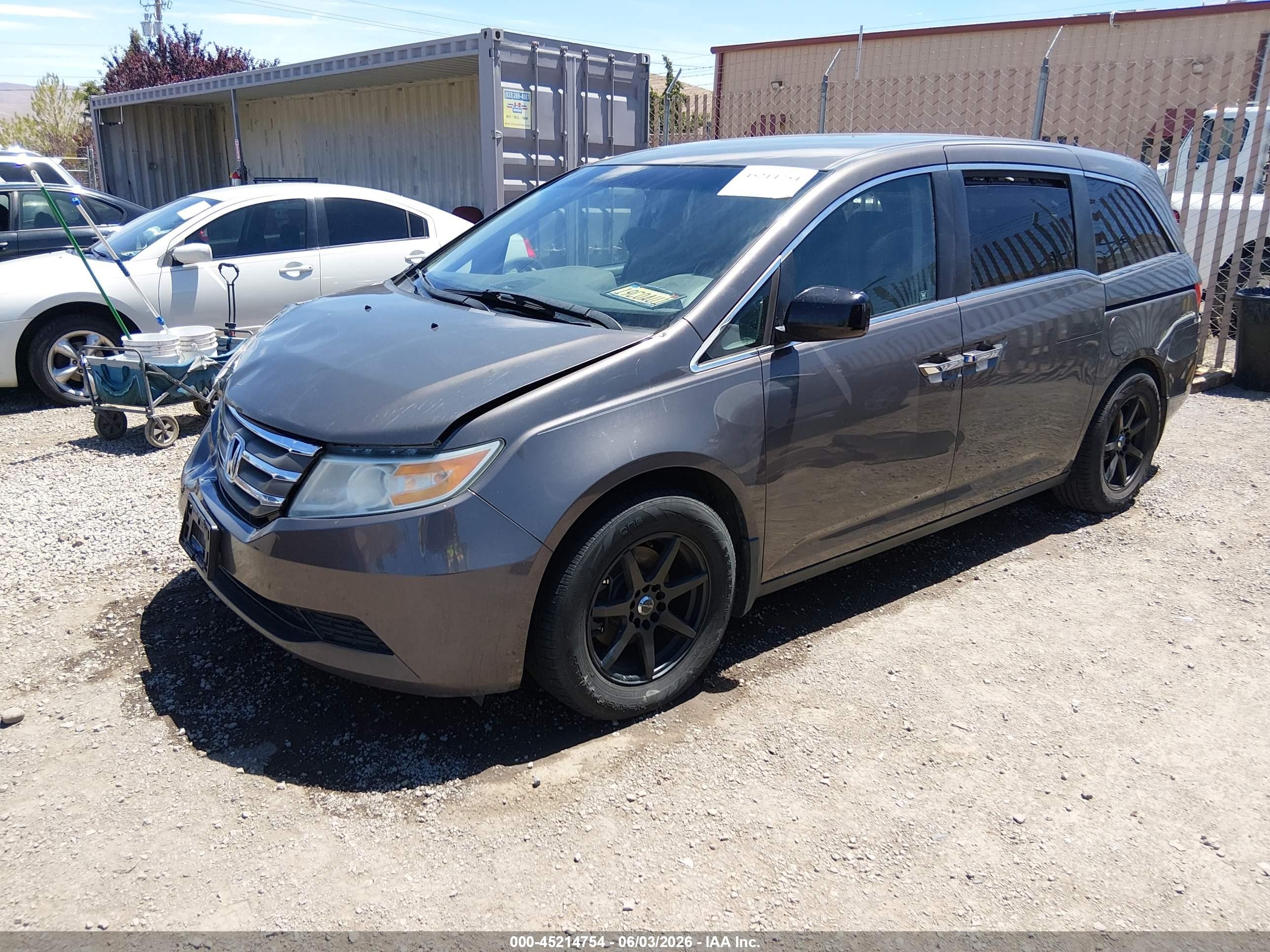 2011 Honda Odyssey Ex Коричневый vin: 5FNRL5H43BB070213