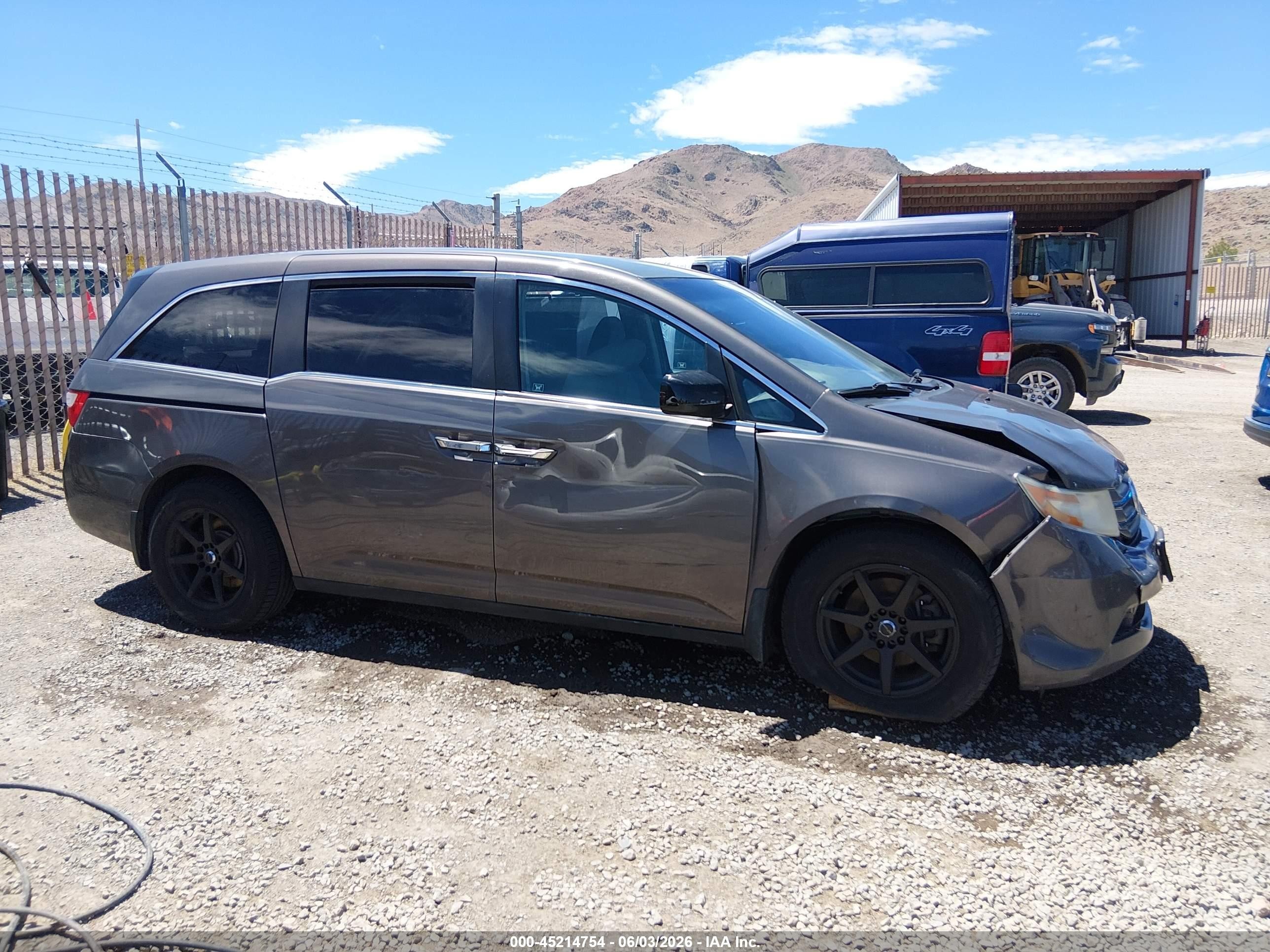 2011 Honda Odyssey Ex Коричневый vin: 5FNRL5H43BB070213