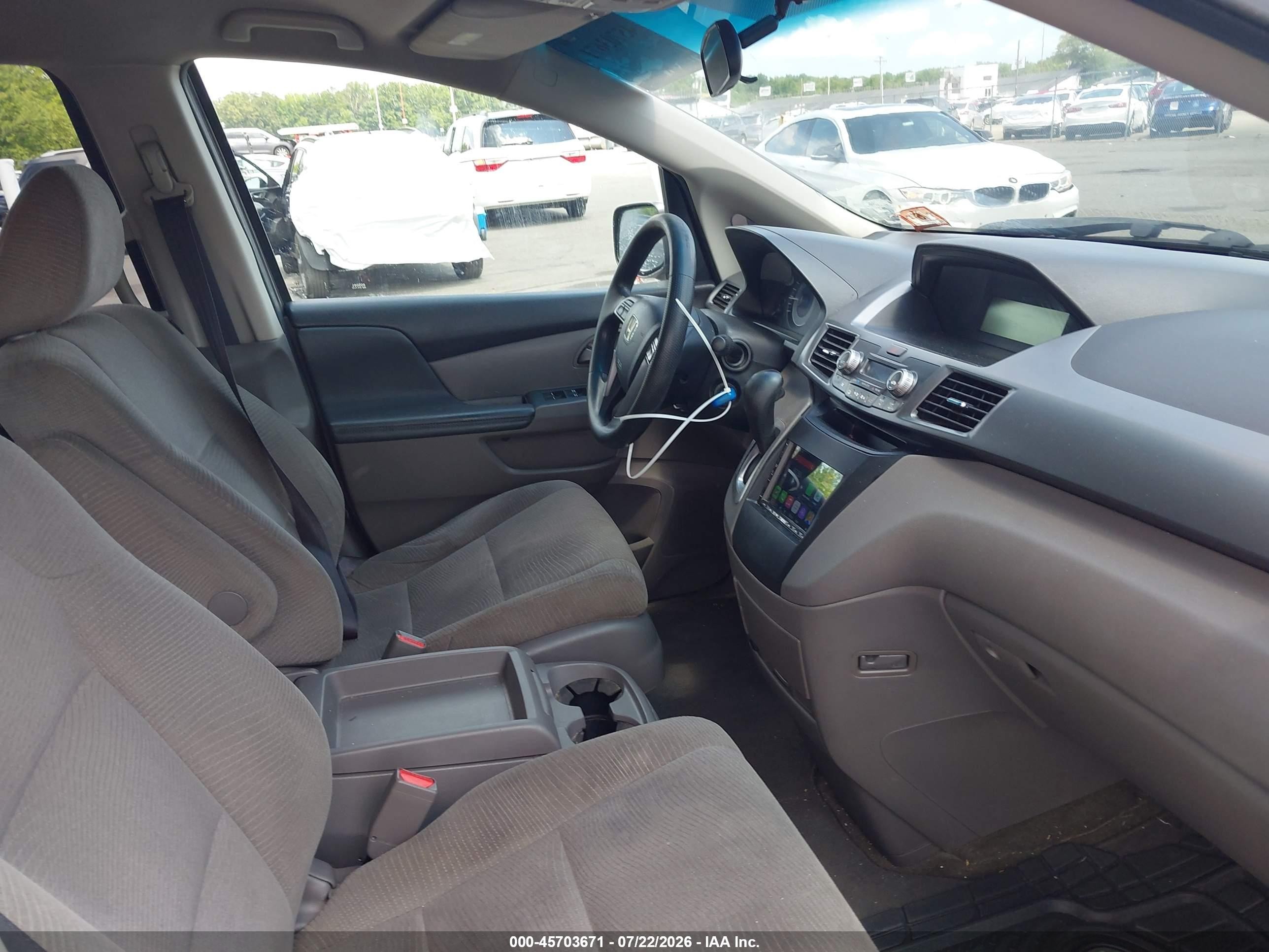 2011 Honda Odyssey Ex Gray vin: 5FNRL5H43BB087822