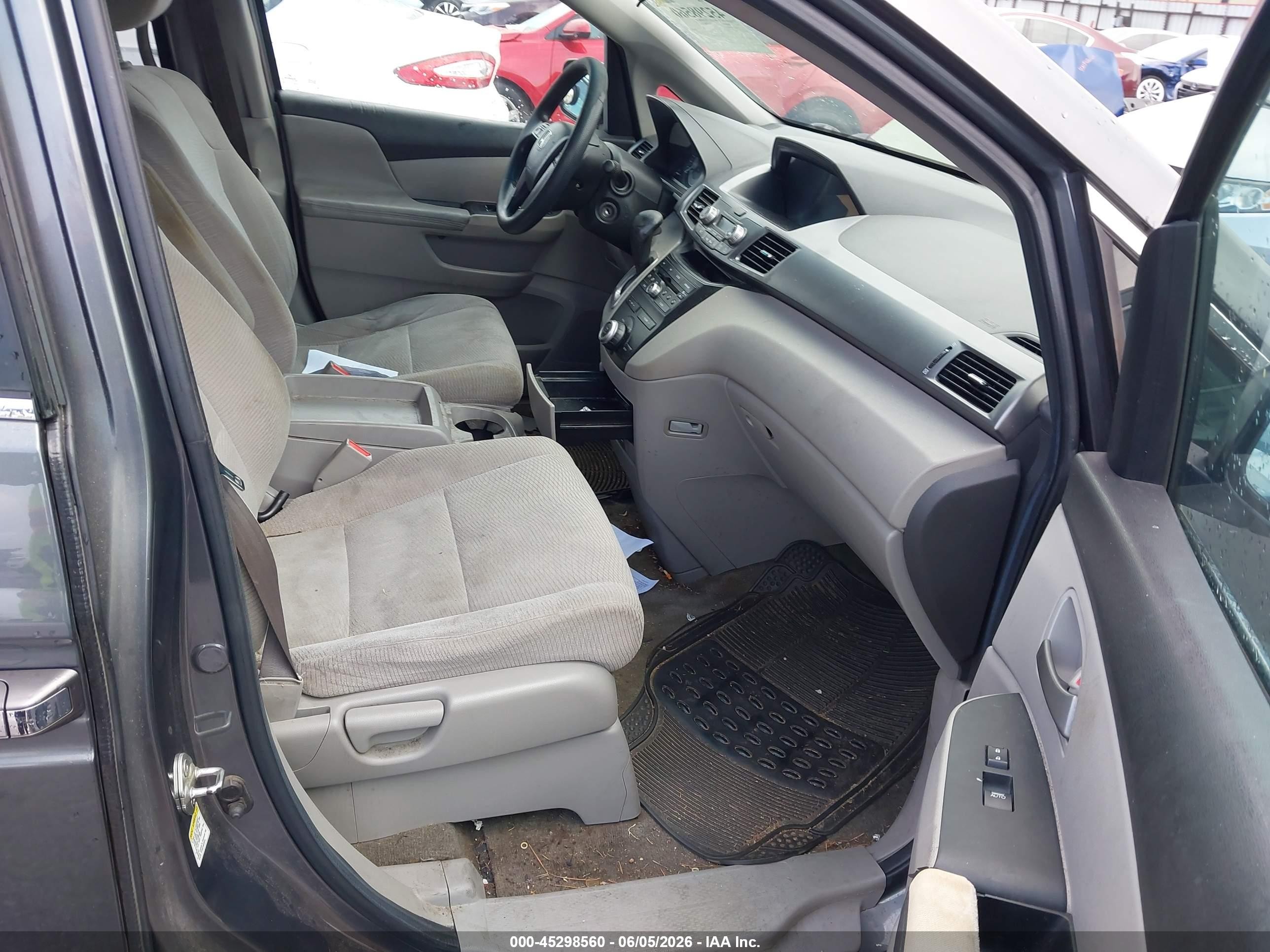 2012 Honda Odyssey Ex Gray vin: 5FNRL5H43CB085943