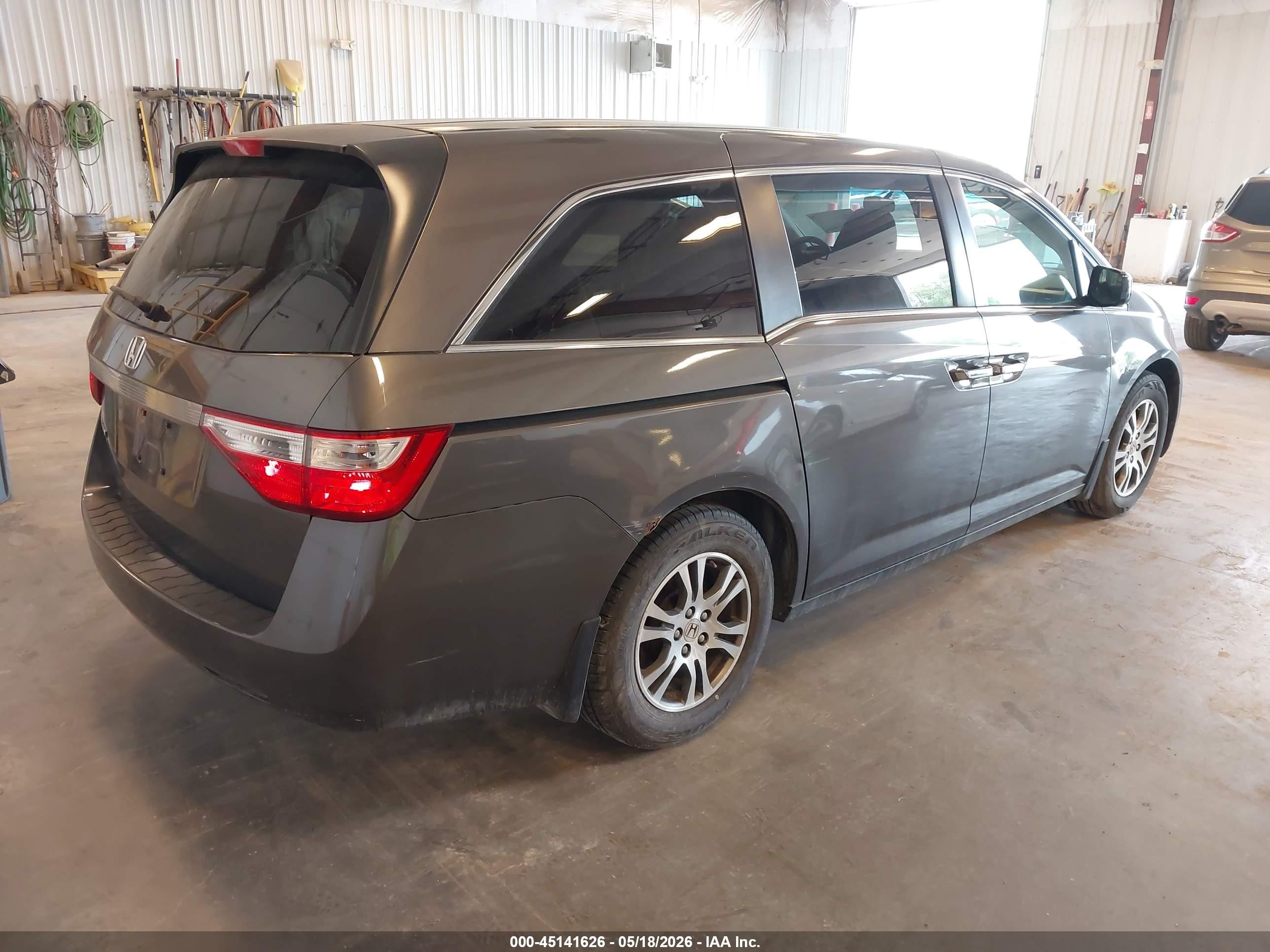 2012 Honda Odyssey Ex Gray vin: 5FNRL5H43CB109139