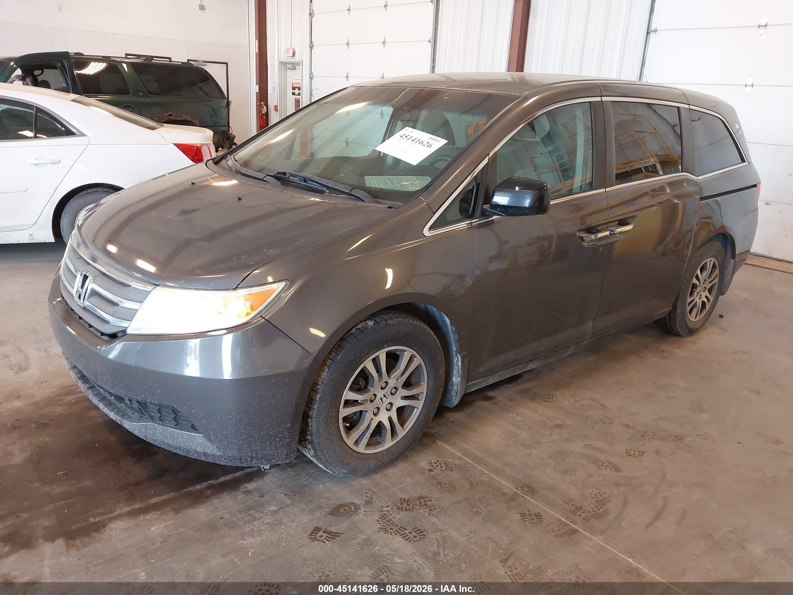 2012 Honda Odyssey Ex Gray vin: 5FNRL5H43CB109139